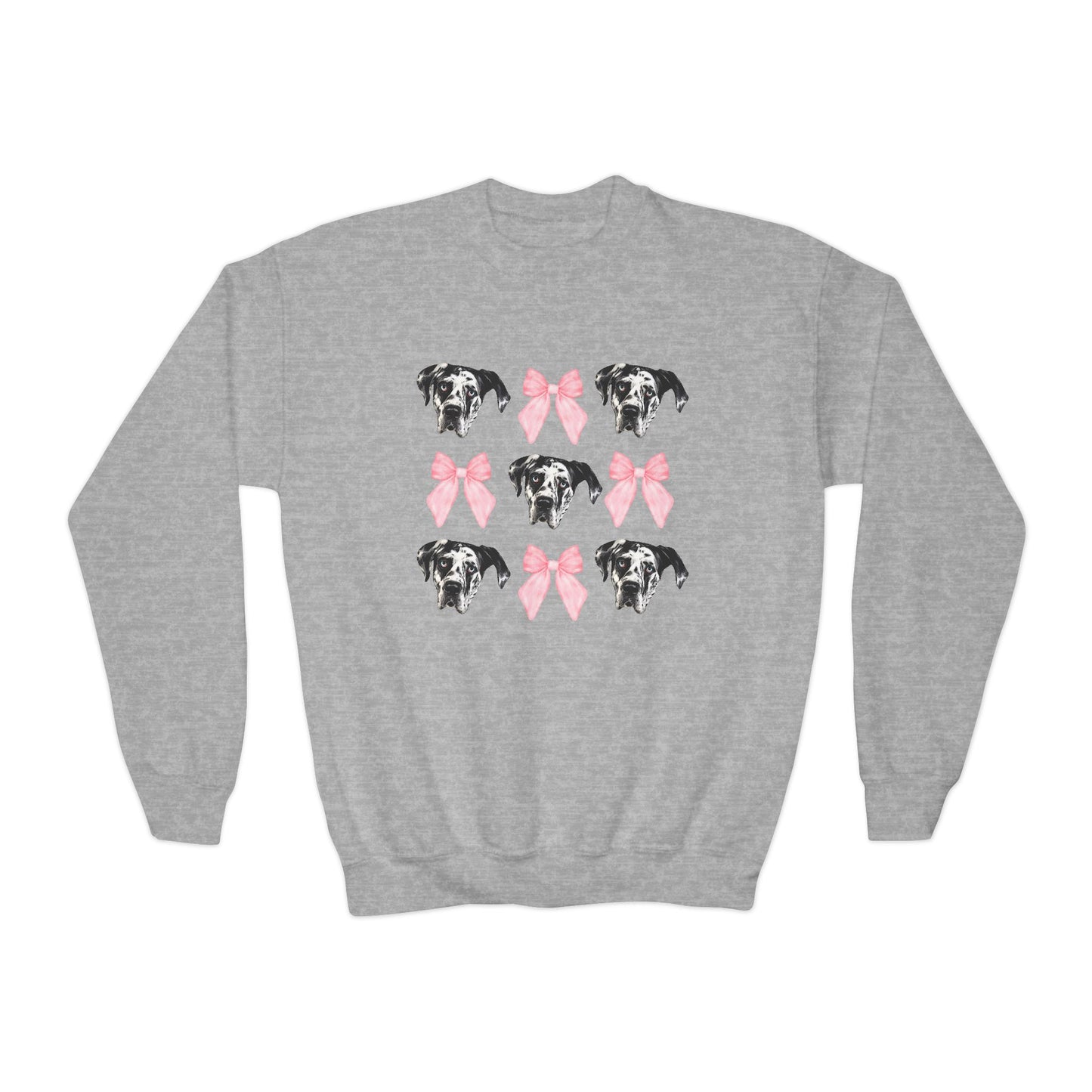 Rocco Bows Youth Crewneck Sweatshirt