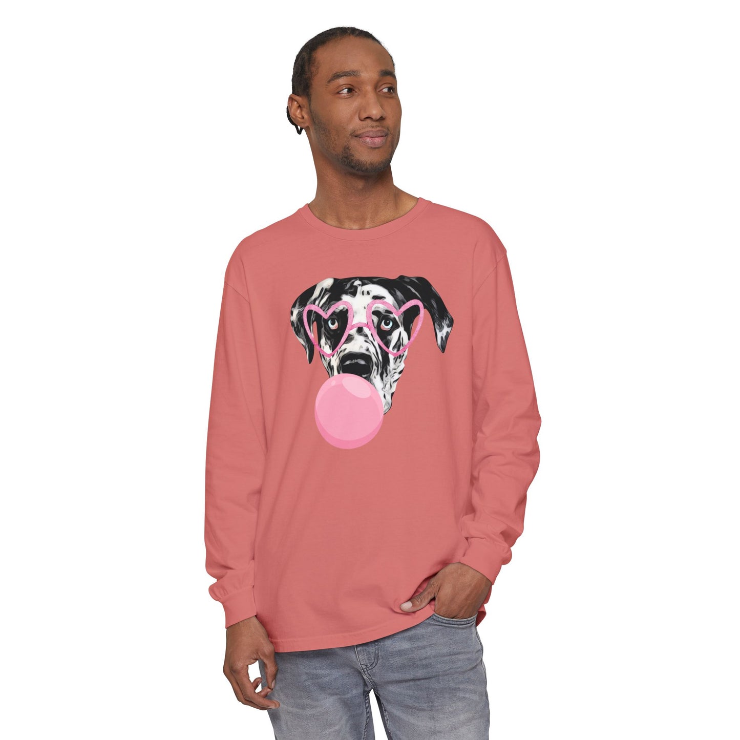 Bubblegum Rocco Comfort Colors Long Sleeve T-Shirt