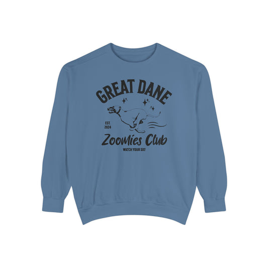 Zoomies Club Comfort Colors Sweatshirt