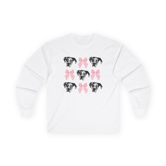 Rocco Bows Cotton Long Sleeve Tee