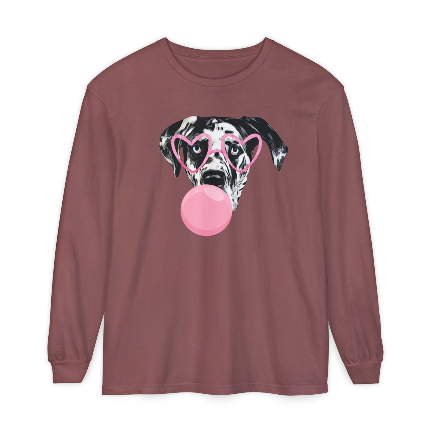 Bubblegum Rocco Comfort Colors Long Sleeve T-Shirt