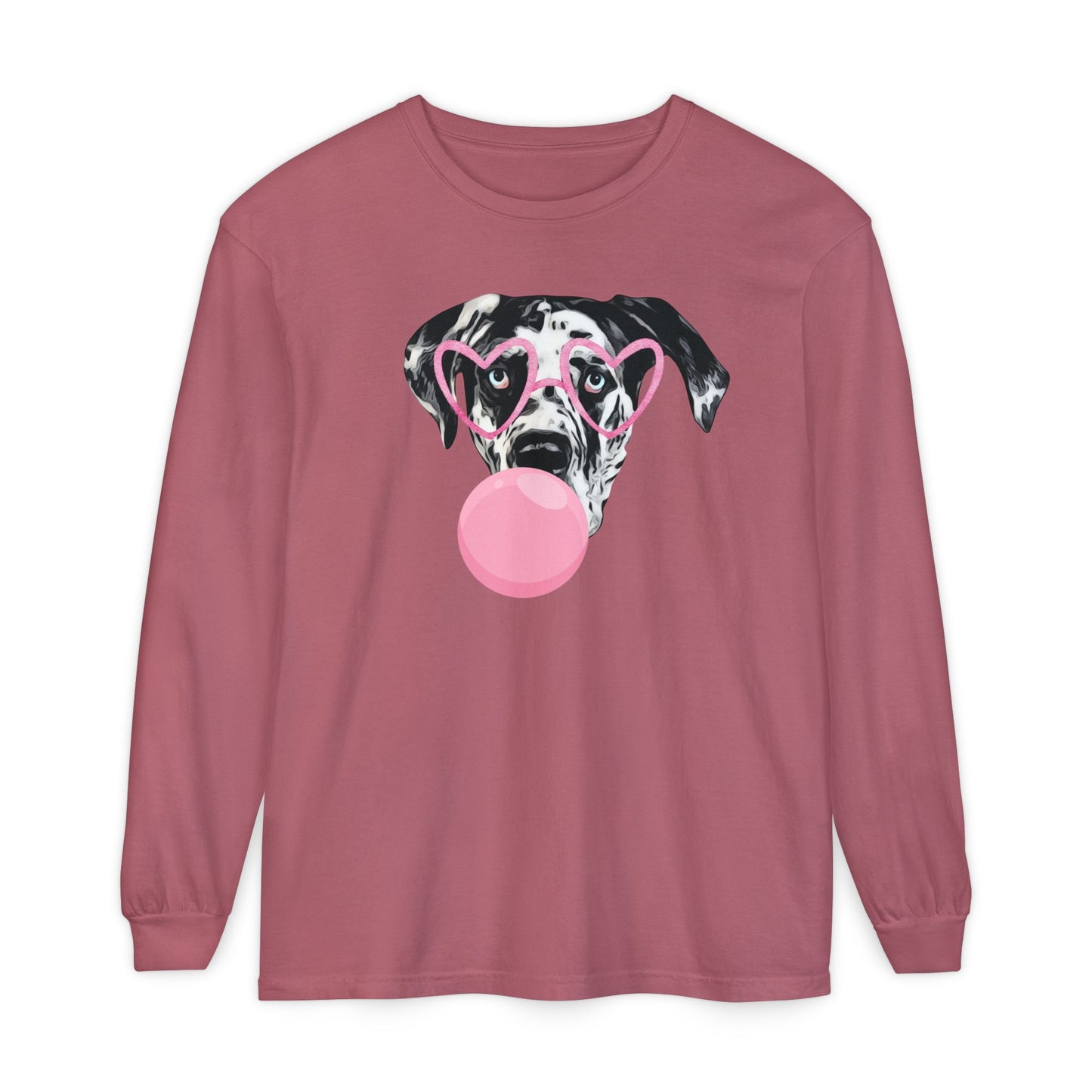 Bubblegum Rocco Comfort Colors Long Sleeve T-Shirt