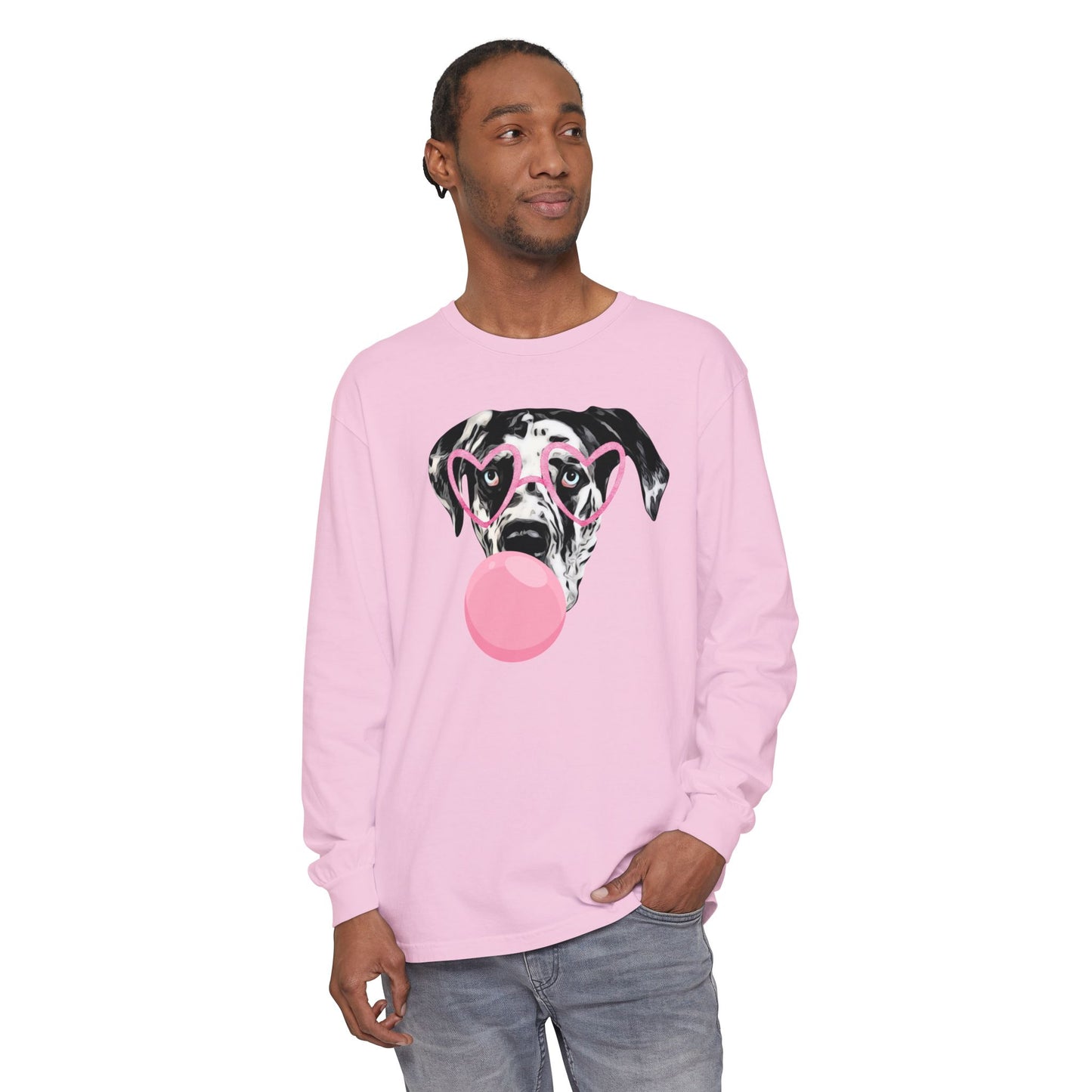 Bubblegum Rocco Comfort Colors Long Sleeve T-Shirt