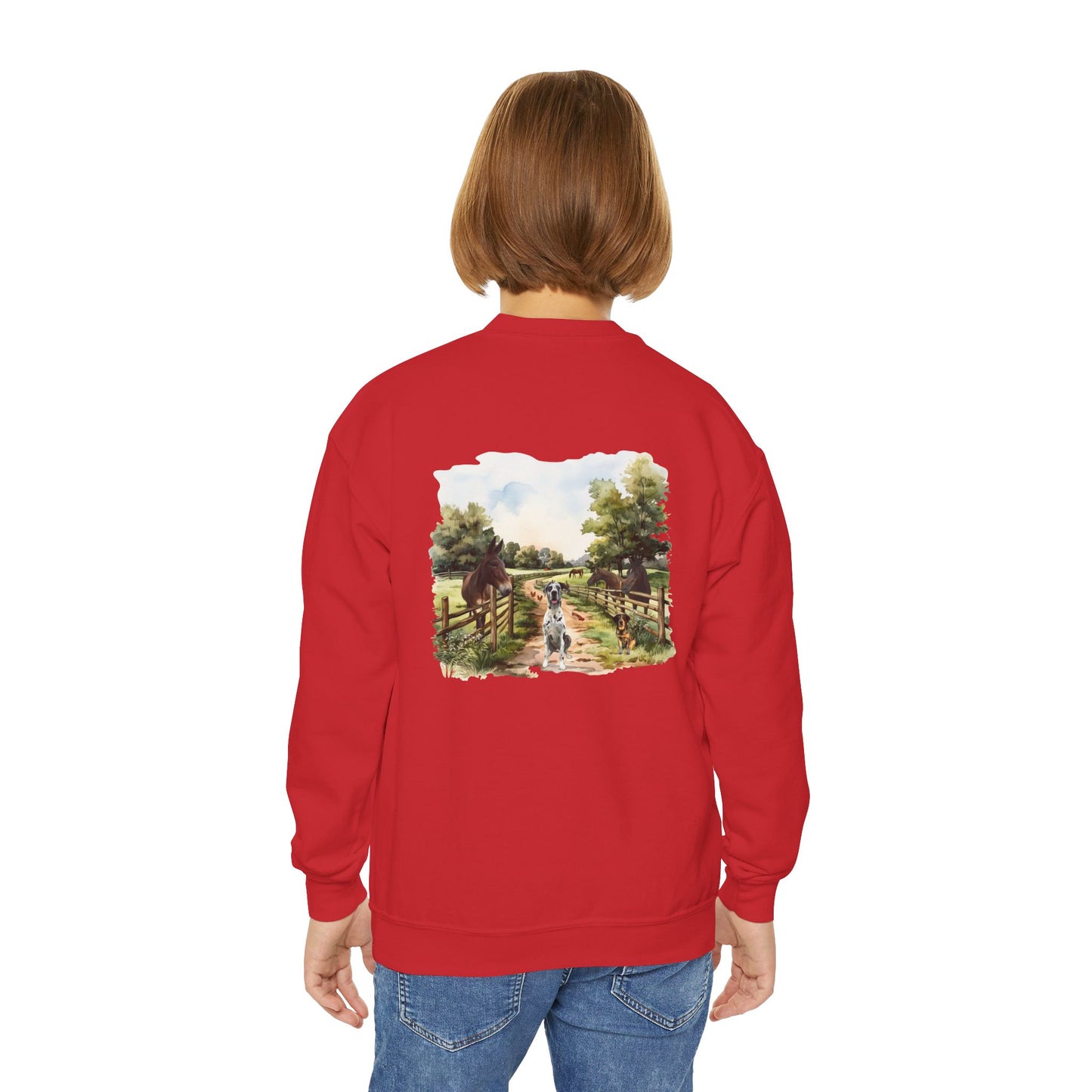 Rocco and Fam Youth Crewneck Sweatshirt