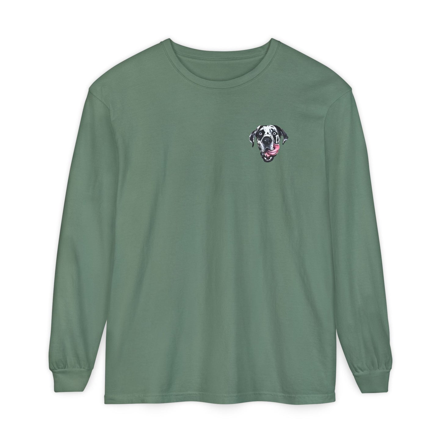 Rocco Head Comfort Colors Long Sleeve T-Shirt