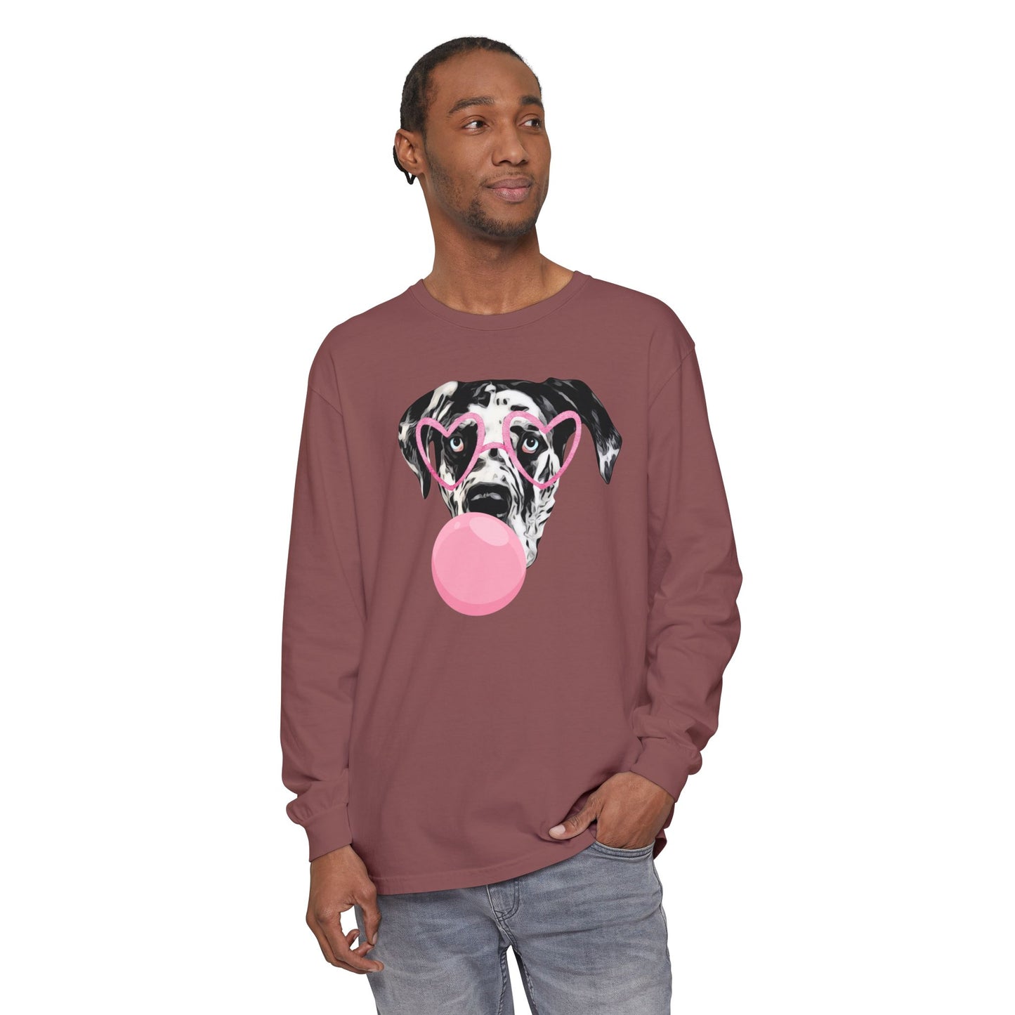 Bubblegum Rocco Comfort Colors Long Sleeve T-Shirt