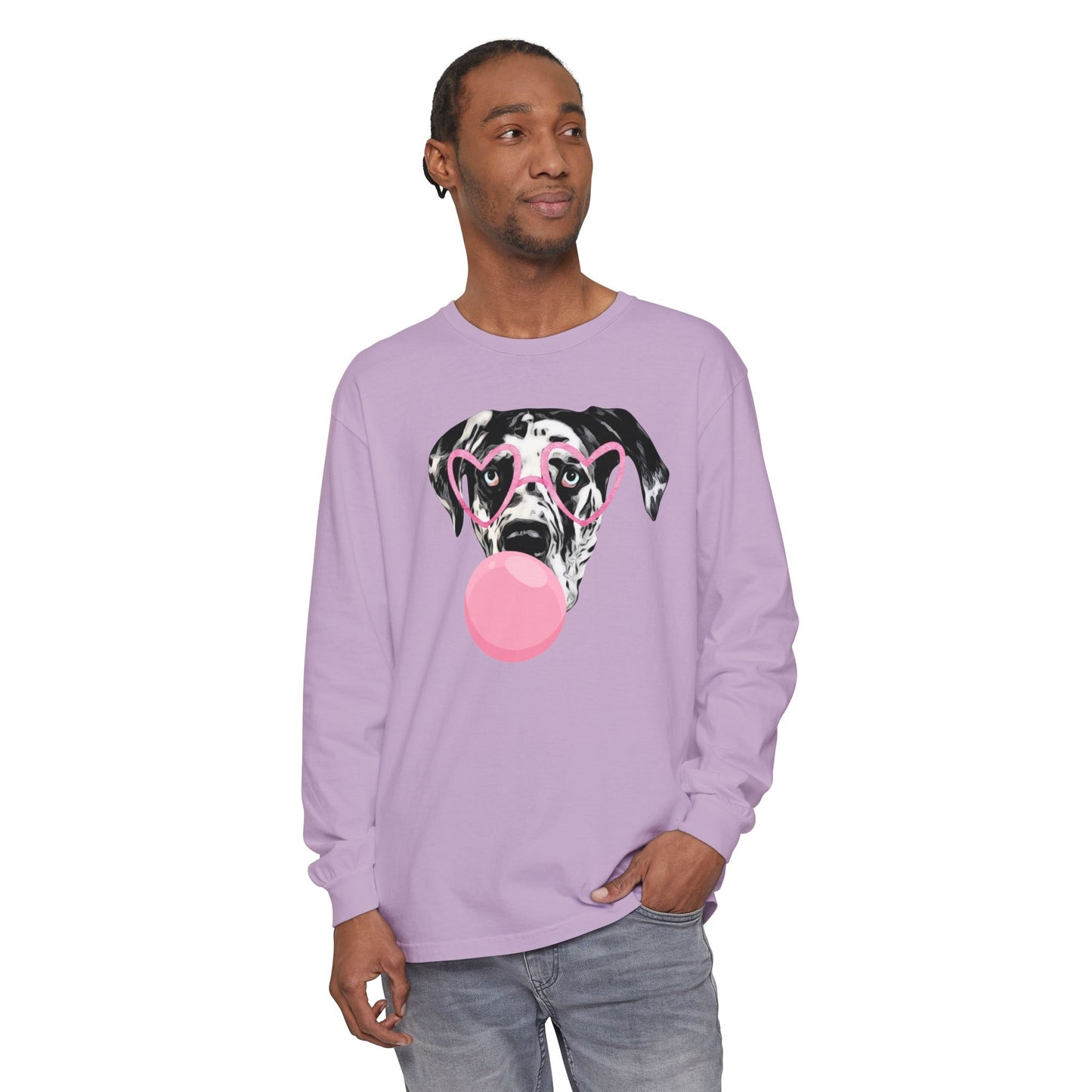 Bubblegum Rocco Comfort Colors Long Sleeve T-Shirt