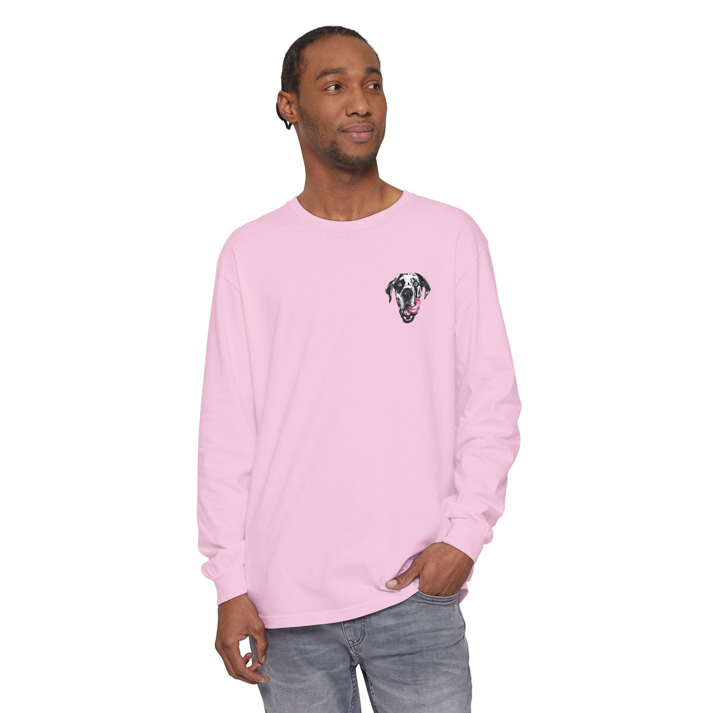 Rocco Head Comfort Colors Long Sleeve T-Shirt