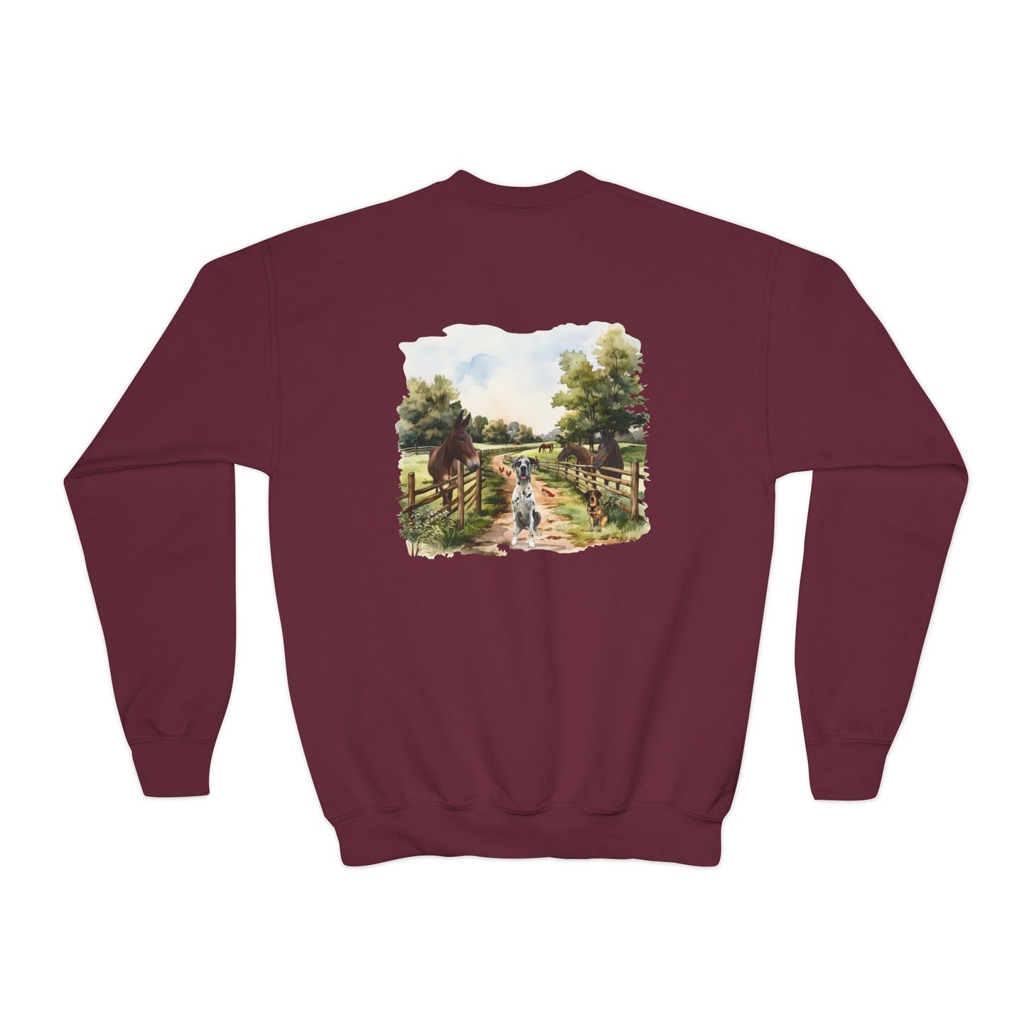 Rocco and Fam Youth Crewneck Sweatshirt