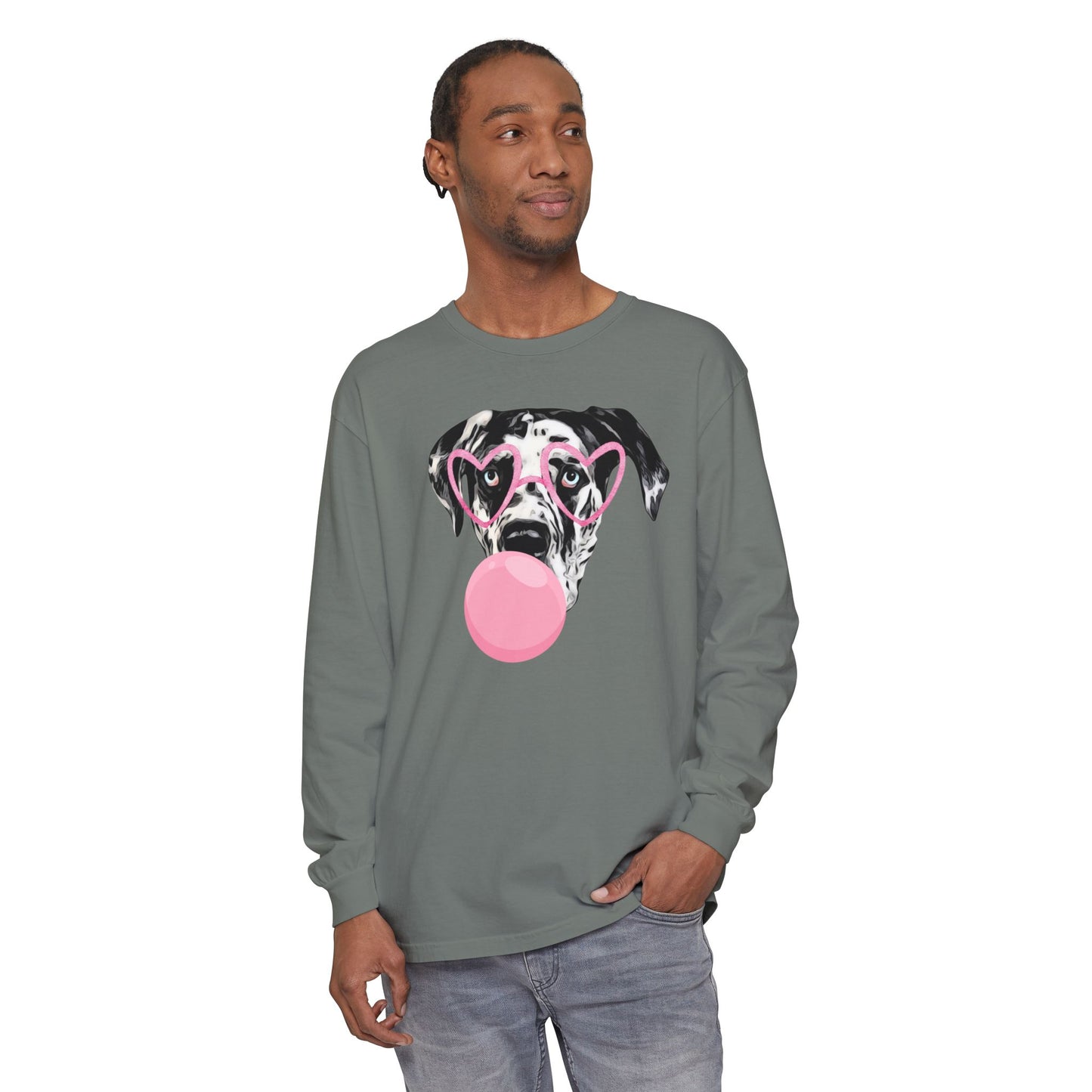 Bubblegum Rocco Comfort Colors Long Sleeve T-Shirt