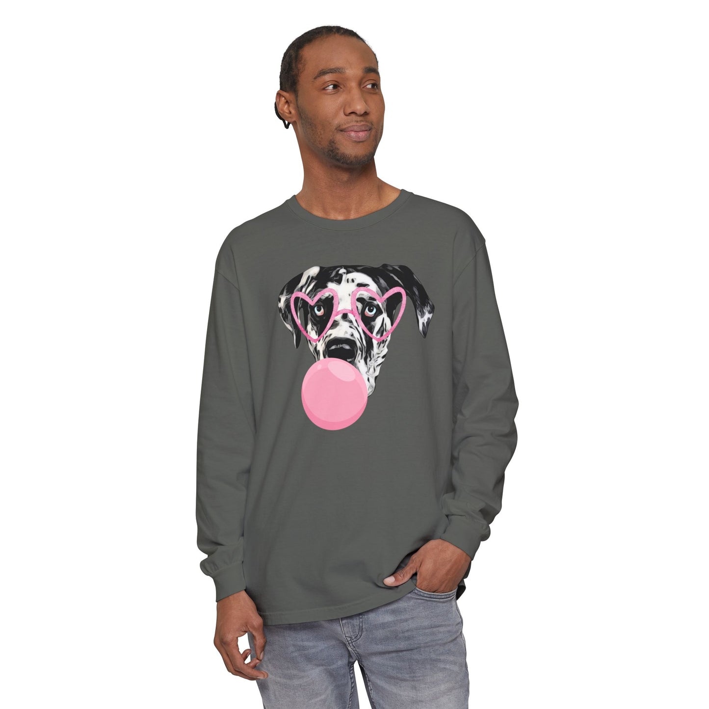 Bubblegum Rocco Comfort Colors Long Sleeve T-Shirt