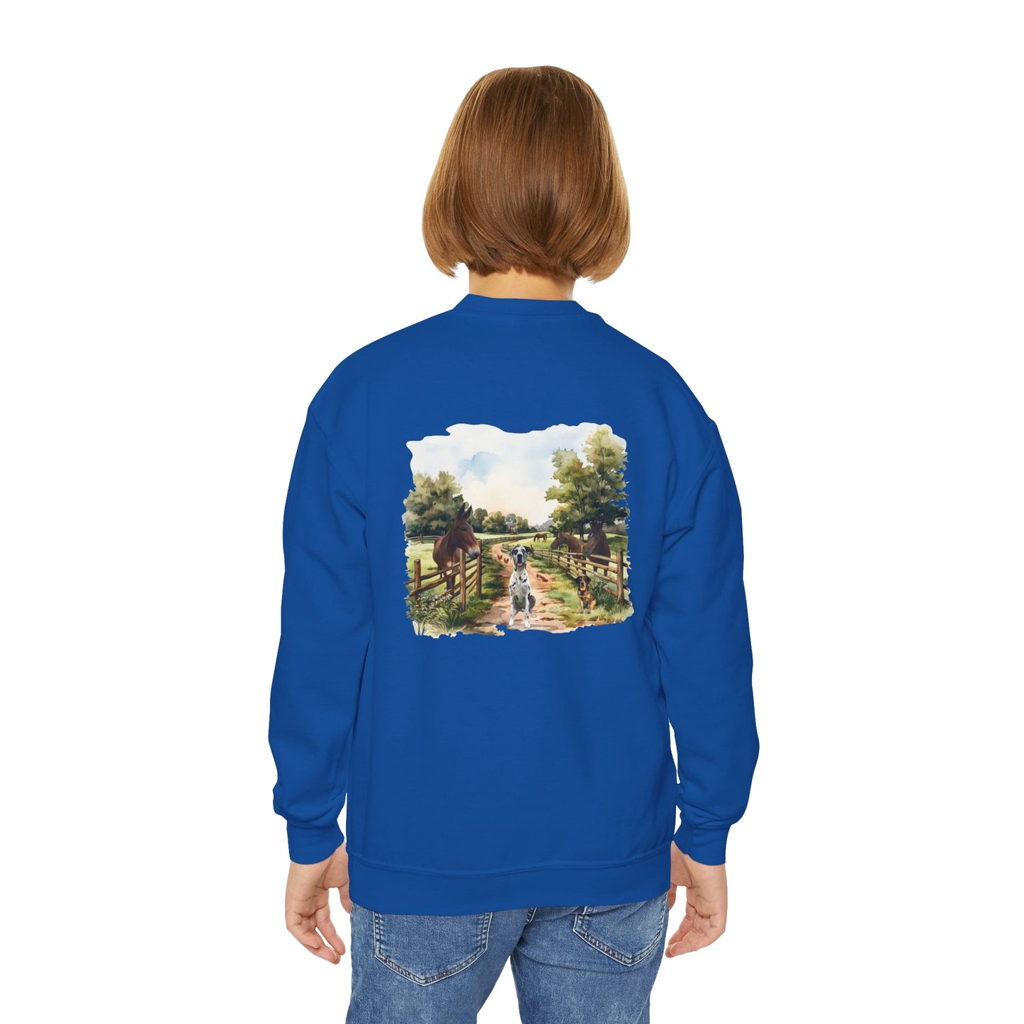 Rocco and Fam Youth Crewneck Sweatshirt
