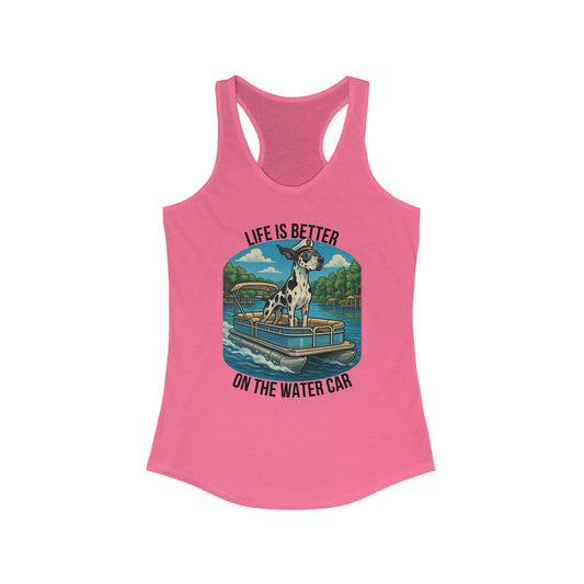 Water Car Women's Racerback Tank