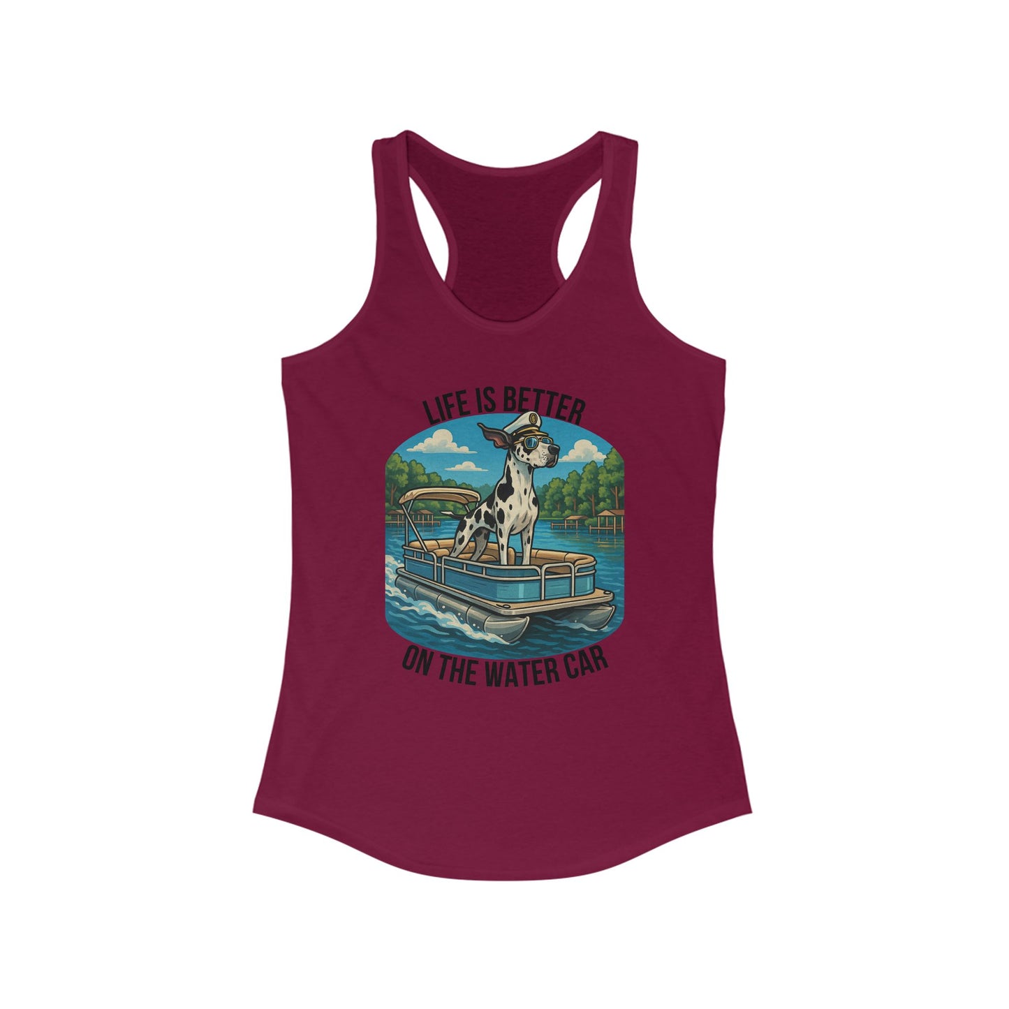 Water Car Women's Racerback Tank