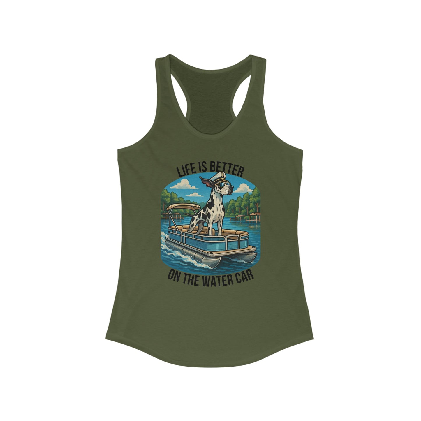 Water Car Women's Racerback Tank