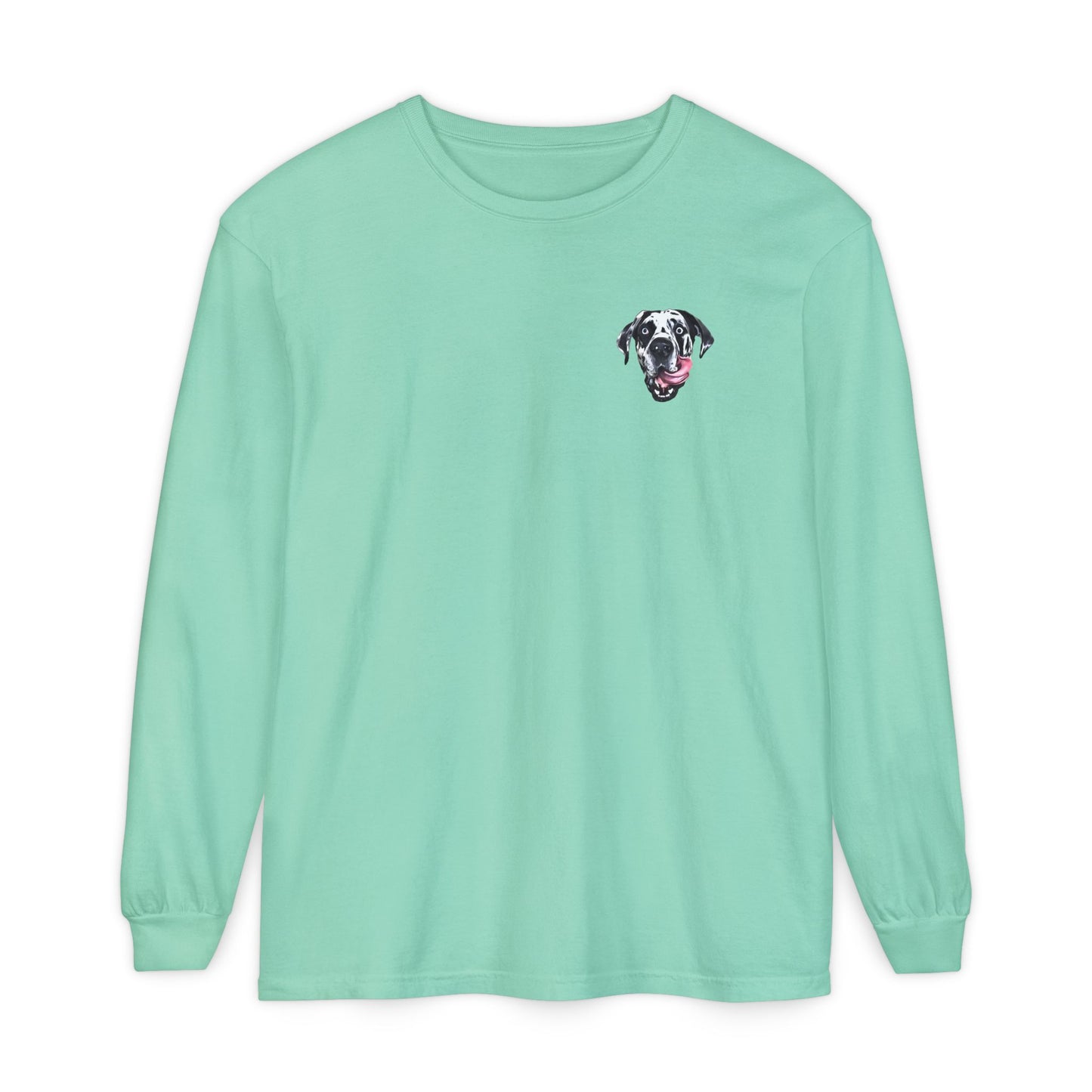 Rocco Head Comfort Colors Long Sleeve T-Shirt