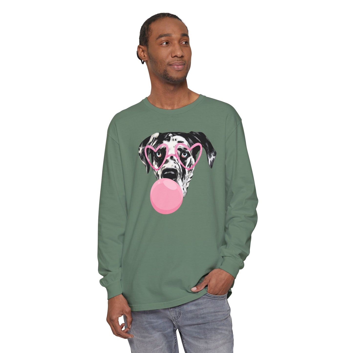 Bubblegum Rocco Comfort Colors Long Sleeve T-Shirt