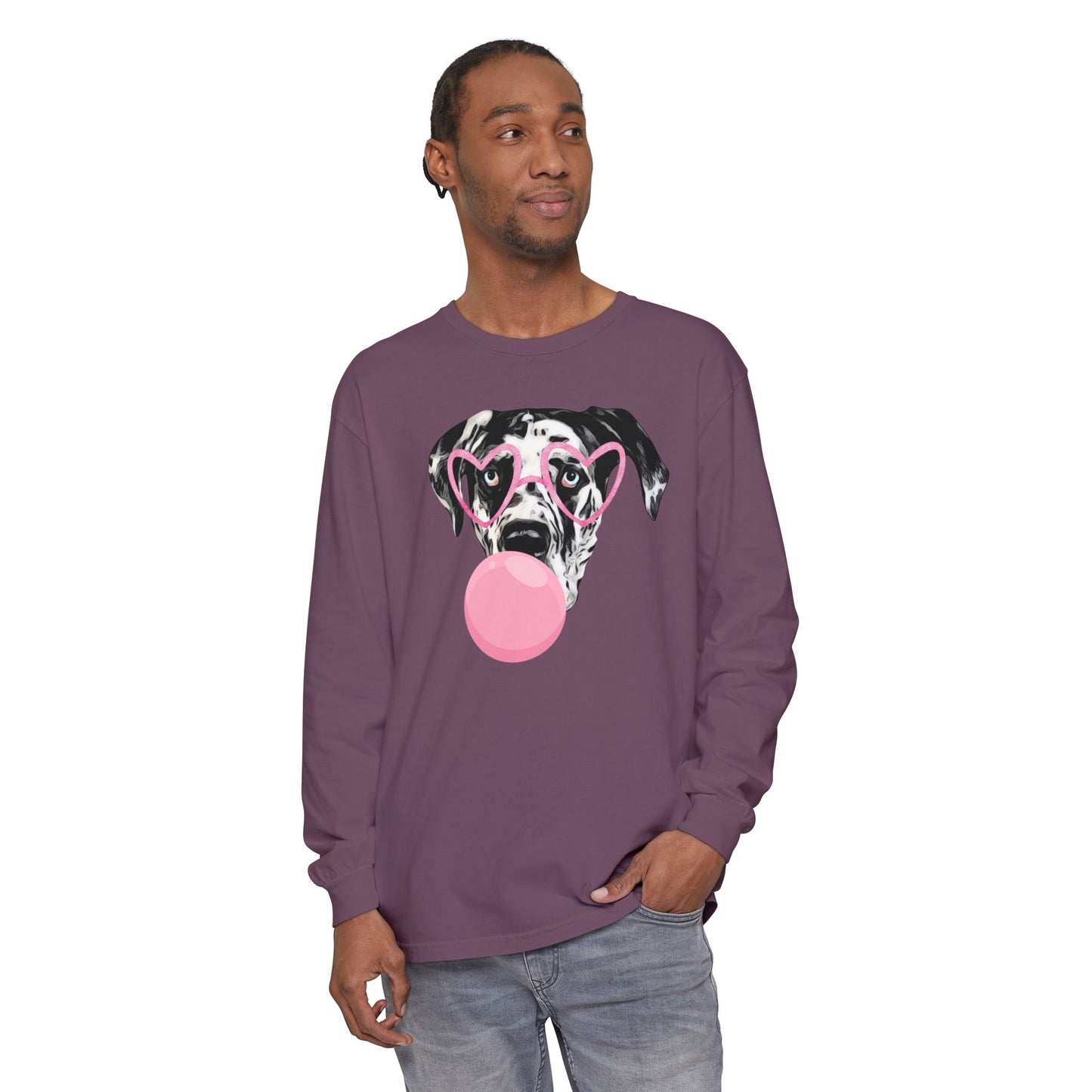 Bubblegum Rocco Comfort Colors Long Sleeve T-Shirt
