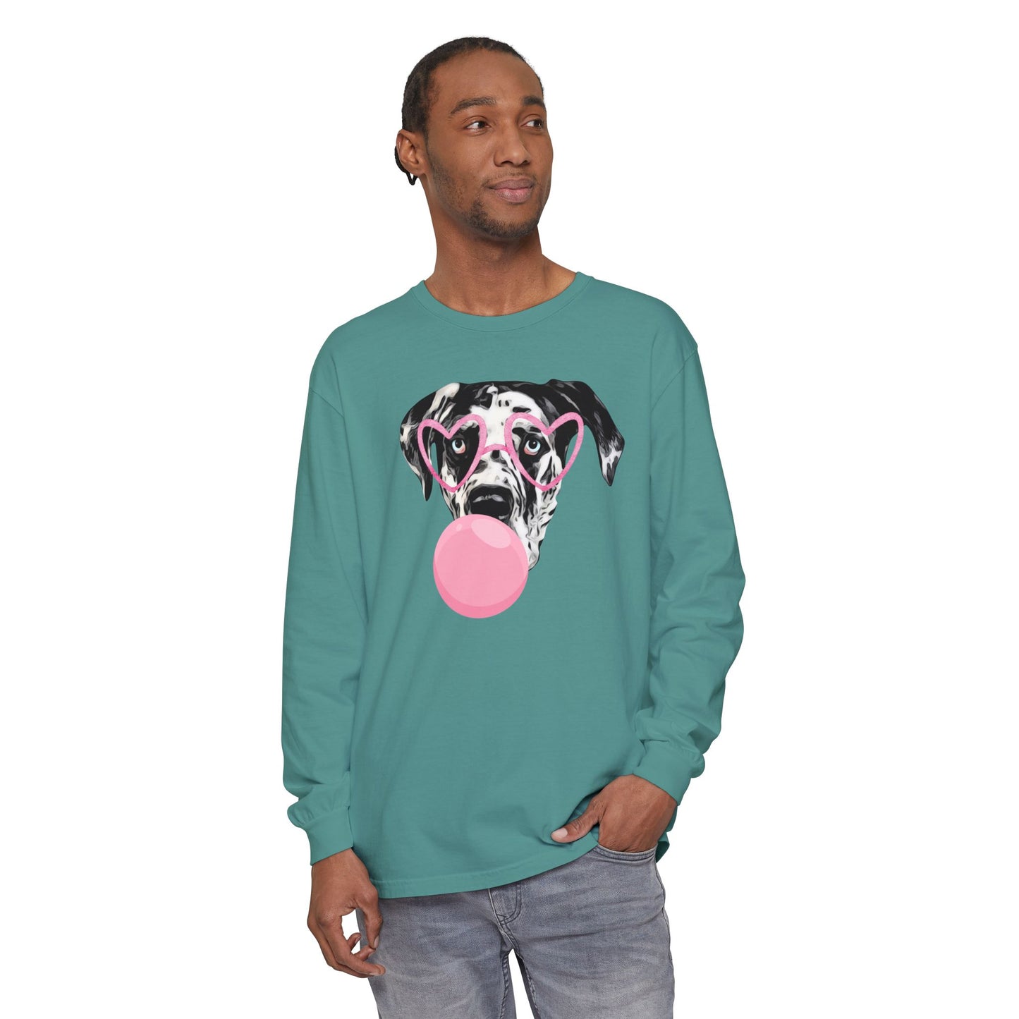 Bubblegum Rocco Comfort Colors Long Sleeve T-Shirt