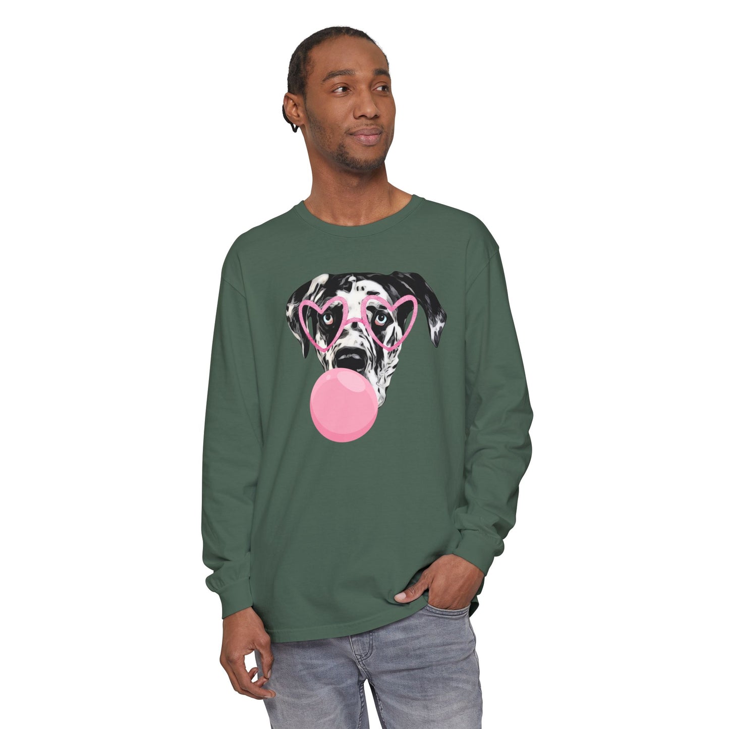 Bubblegum Rocco Comfort Colors Long Sleeve T-Shirt