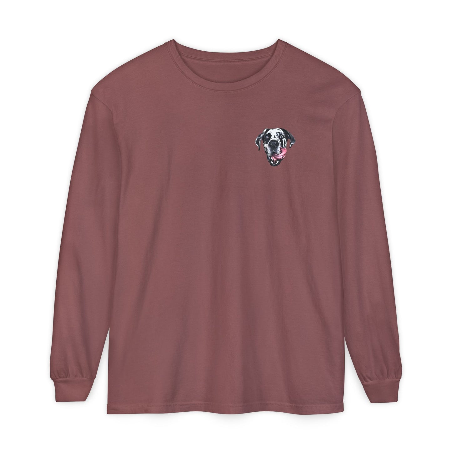 Rocco Head Comfort Colors Long Sleeve T-Shirt