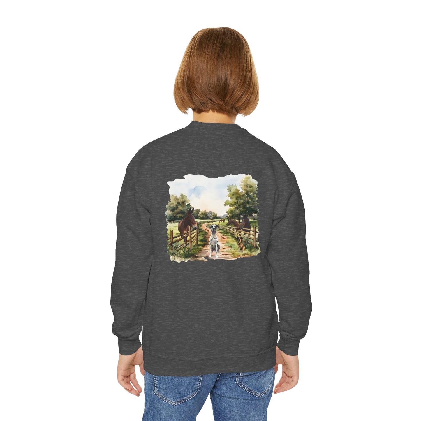 Rocco and Fam Youth Crewneck Sweatshirt