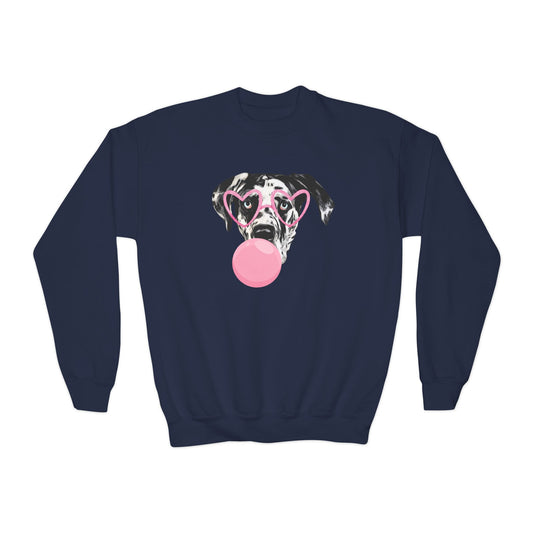 Bubblegum Rocco Youth Crewneck Sweatshirt