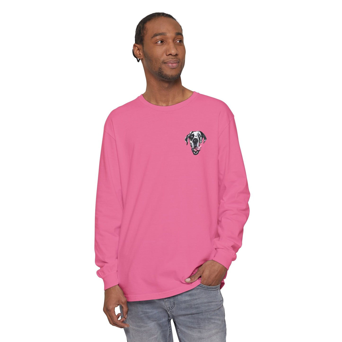 Rocco Head Comfort Colors Long Sleeve T-Shirt