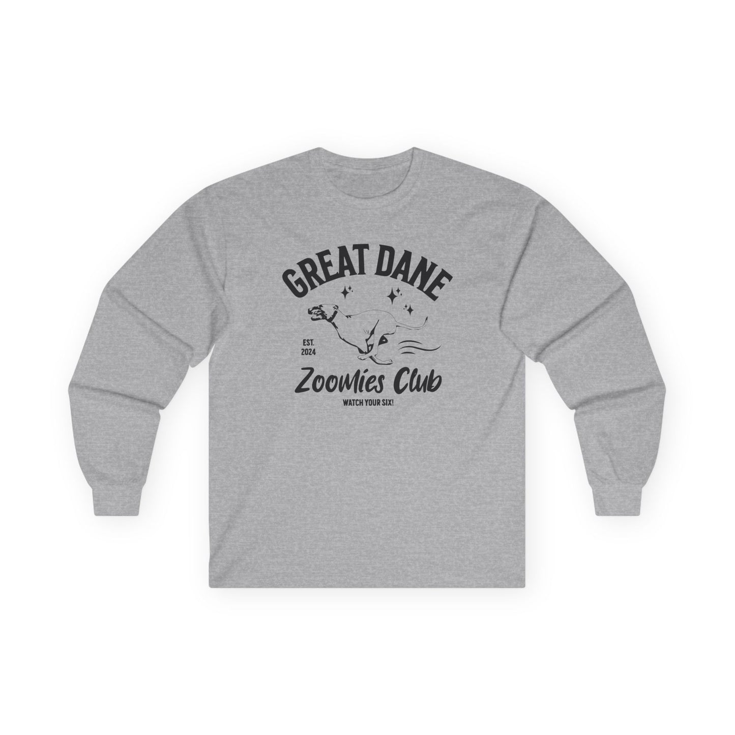 Zoomies Club Cotton Long Sleeve Tee