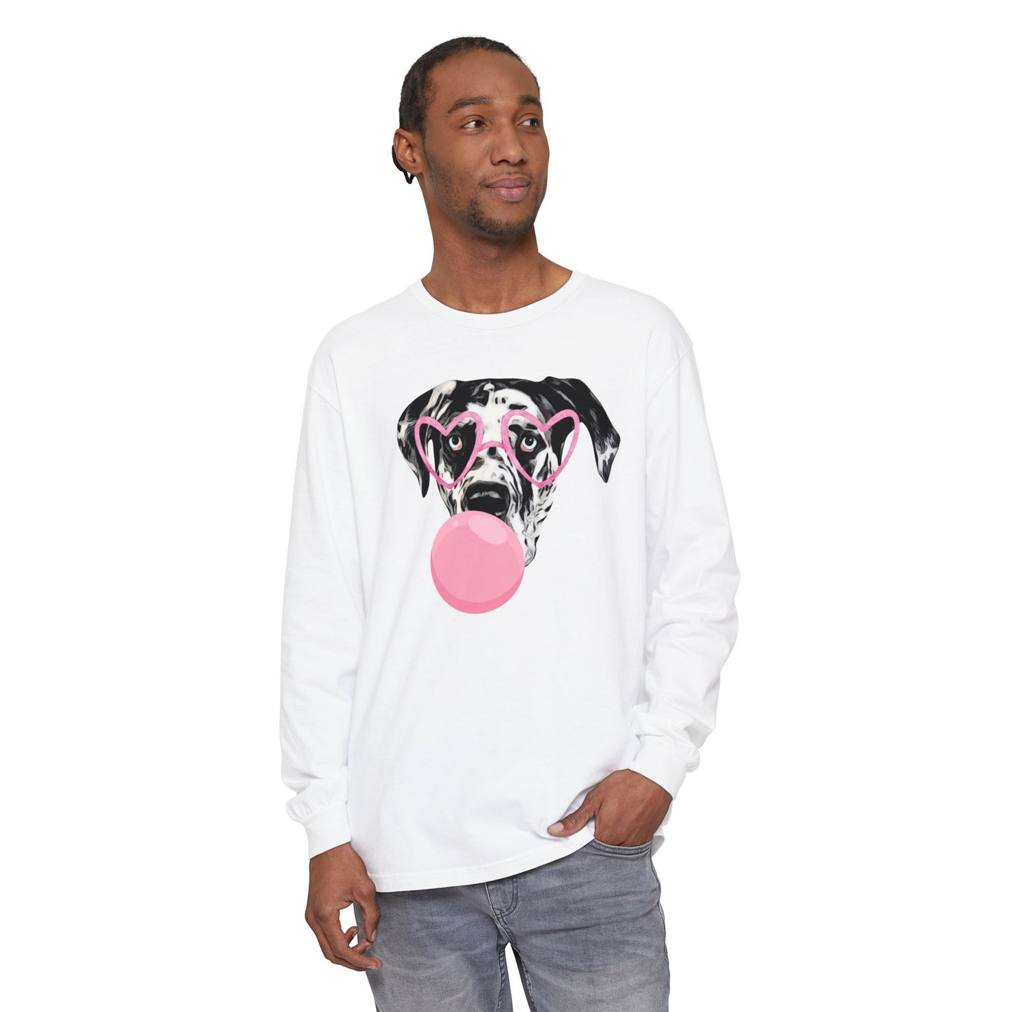 Bubblegum Rocco Comfort Colors Long Sleeve T-Shirt