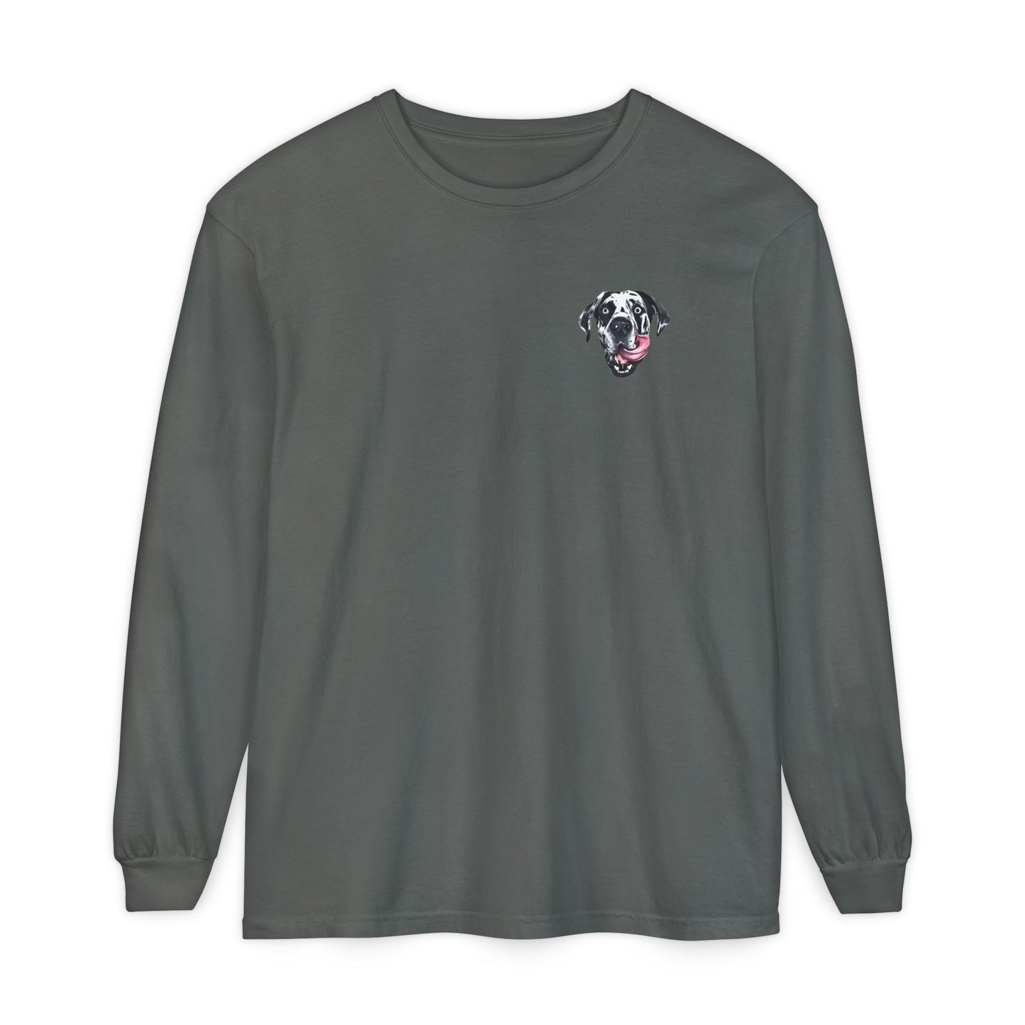 Rocco Head Comfort Colors Long Sleeve T-Shirt