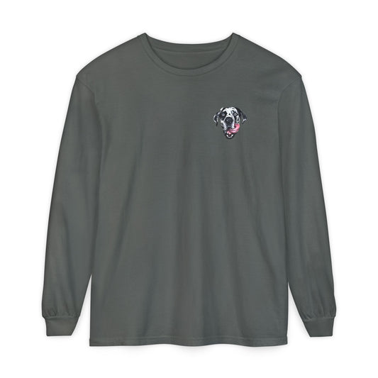 Rocco Head Comfort Colors Long Sleeve T-Shirt