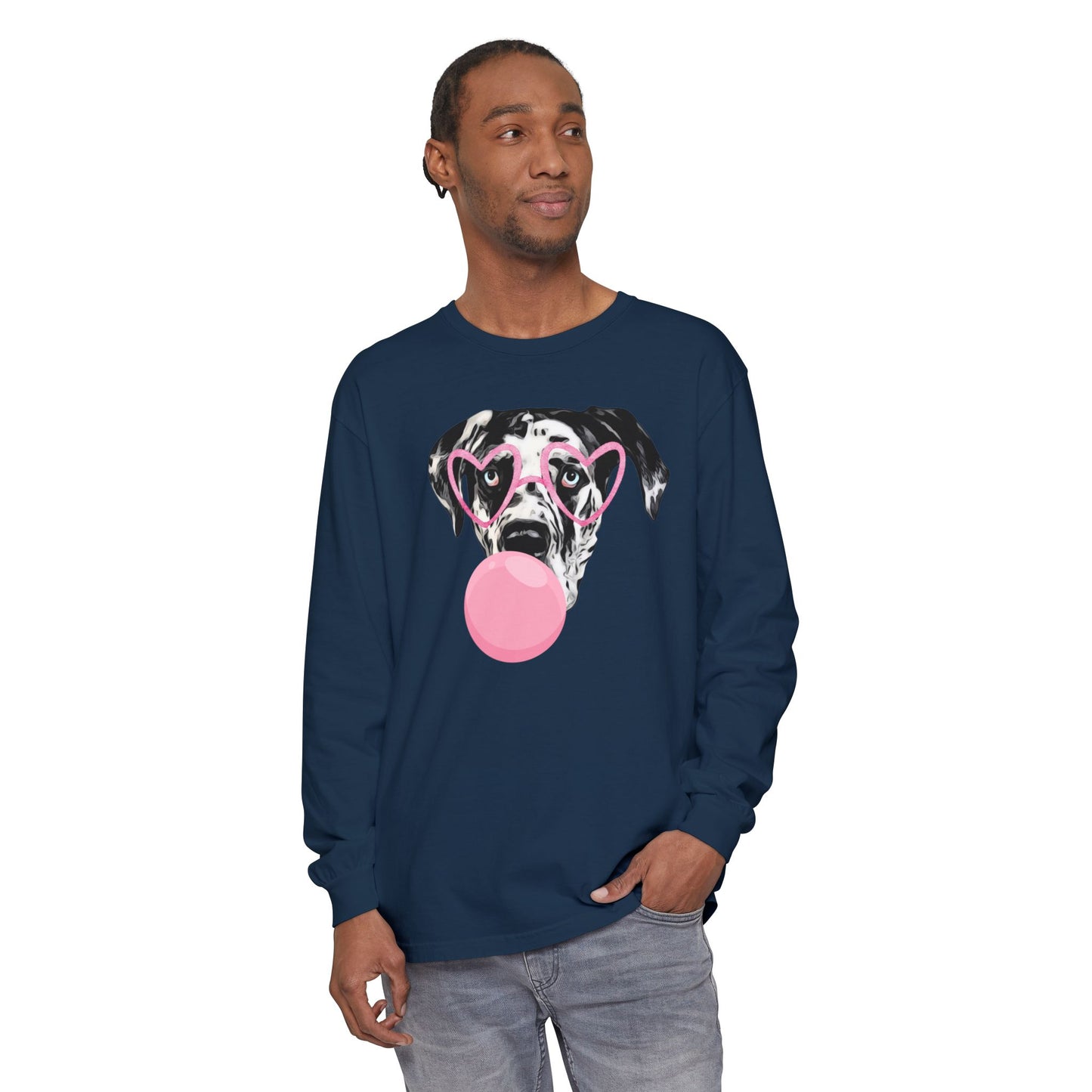 Bubblegum Rocco Comfort Colors Long Sleeve T-Shirt