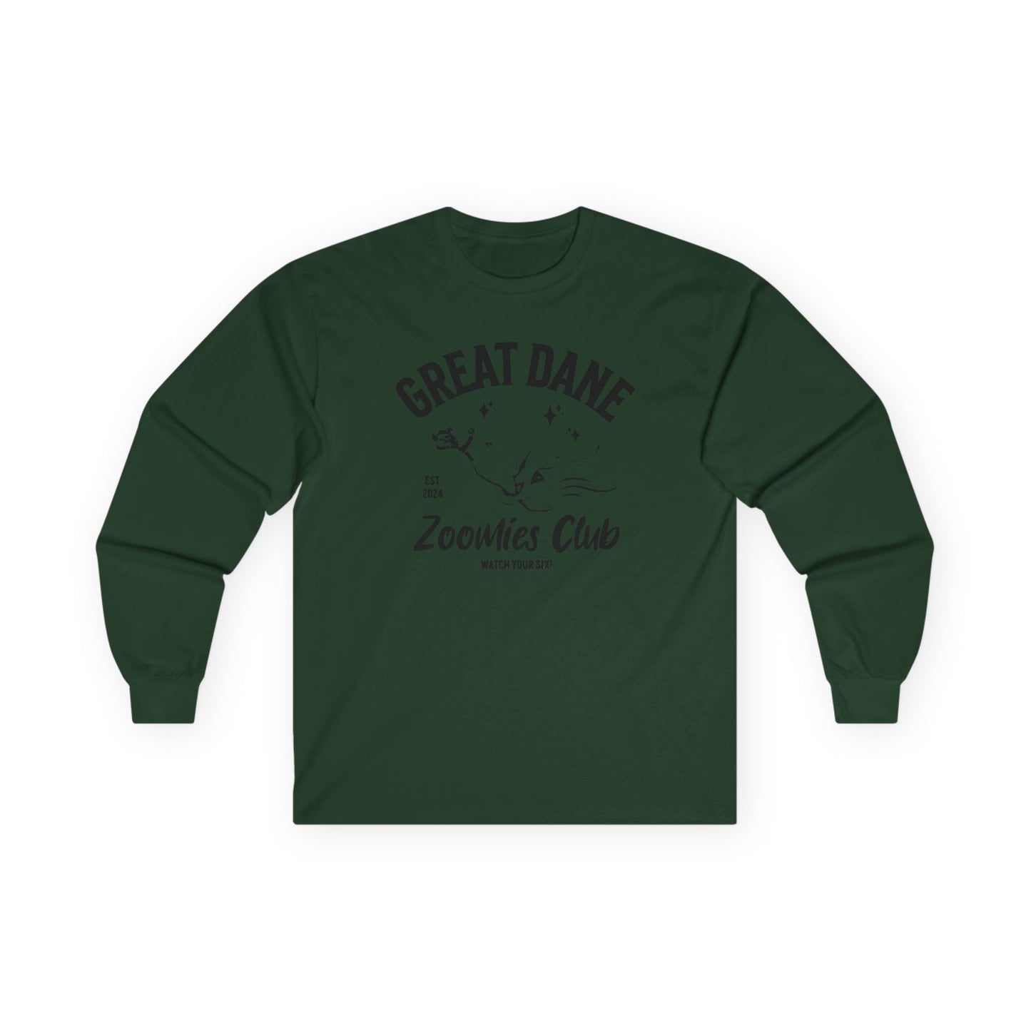 Zoomies Club Cotton Long Sleeve Tee
