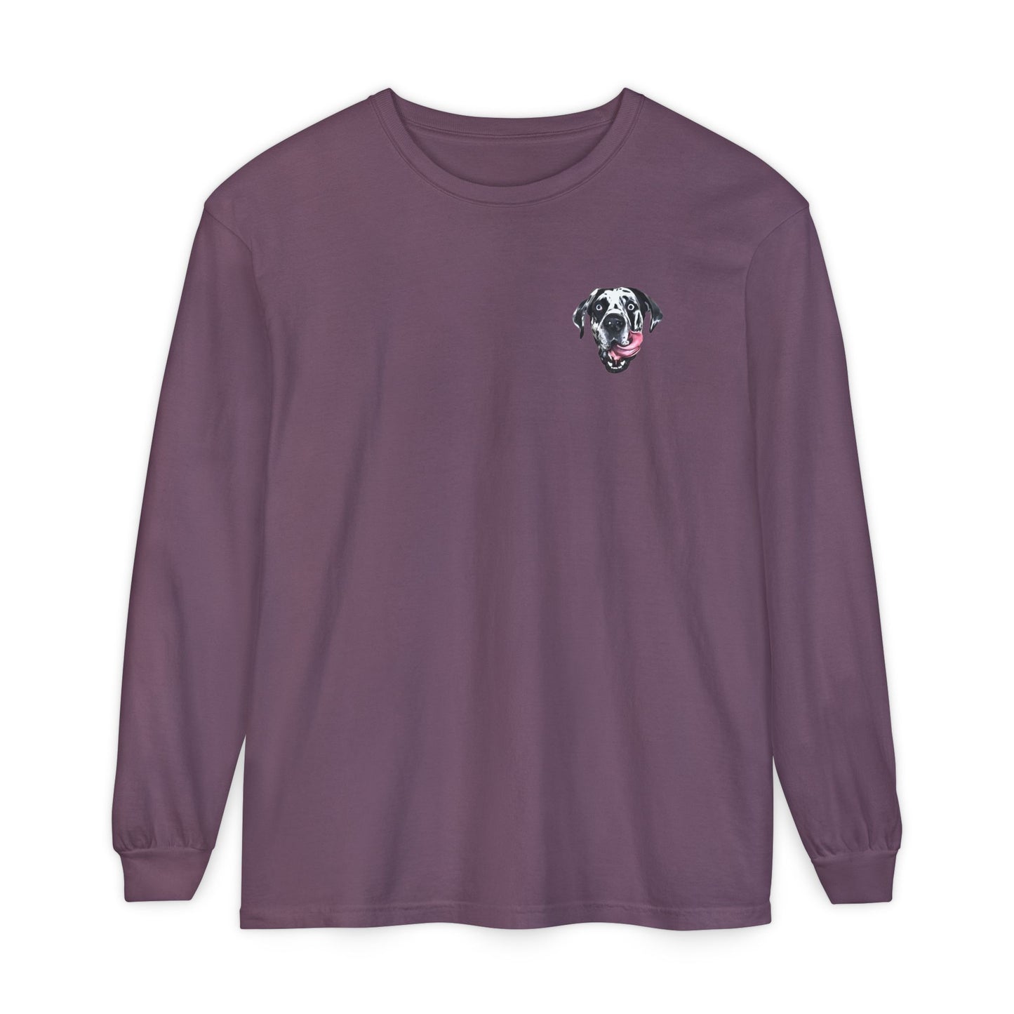 Rocco Head Comfort Colors Long Sleeve T-Shirt