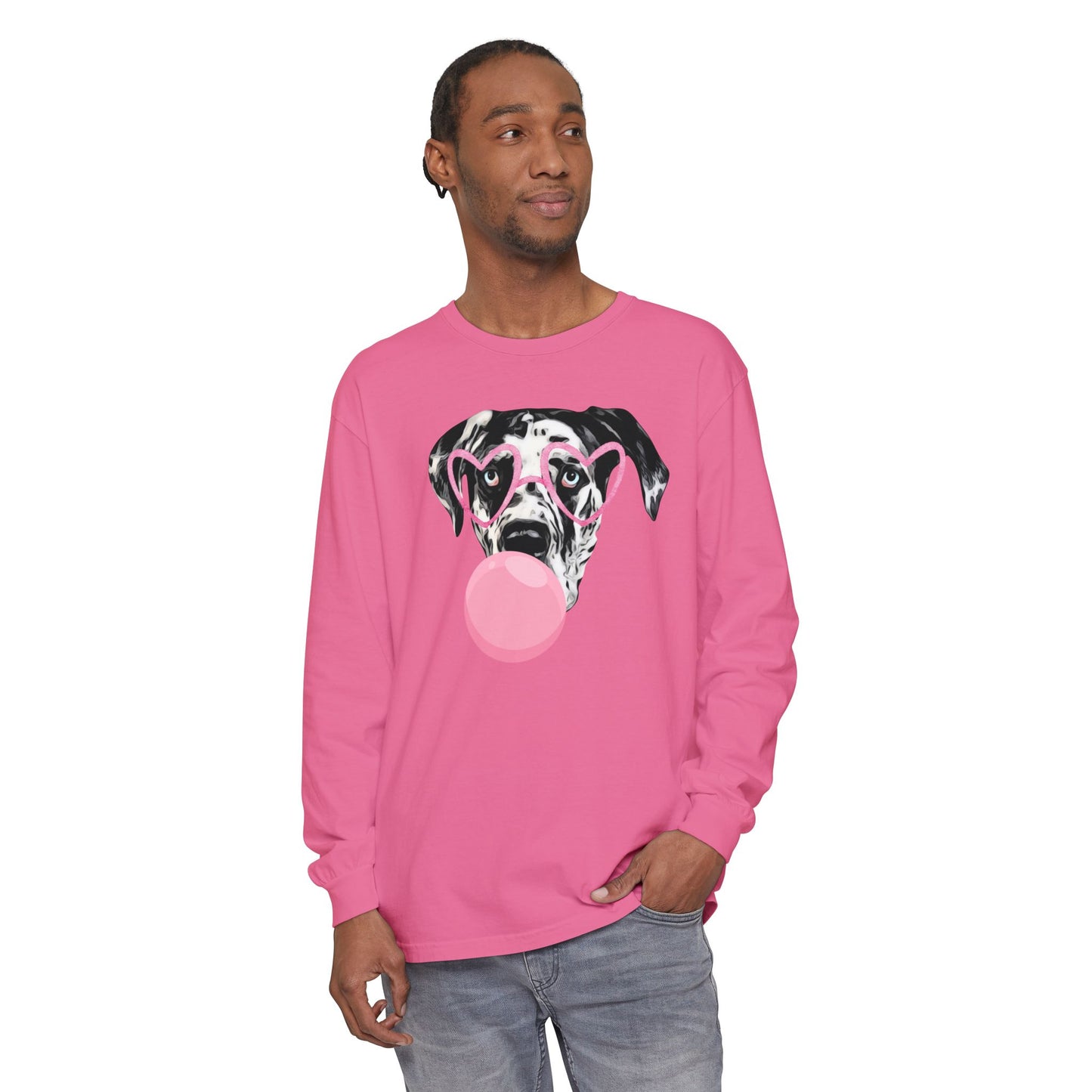 Bubblegum Rocco Comfort Colors Long Sleeve T-Shirt