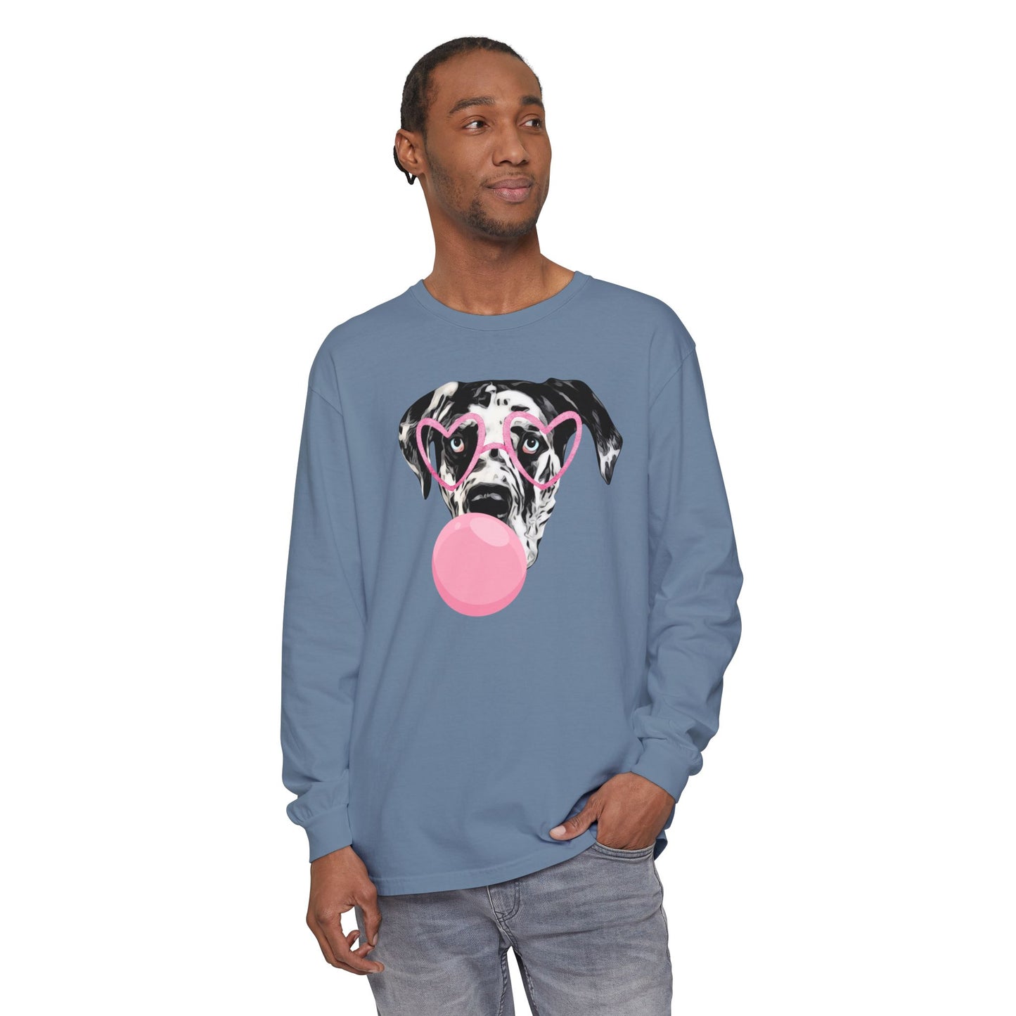 Bubblegum Rocco Comfort Colors Long Sleeve T-Shirt