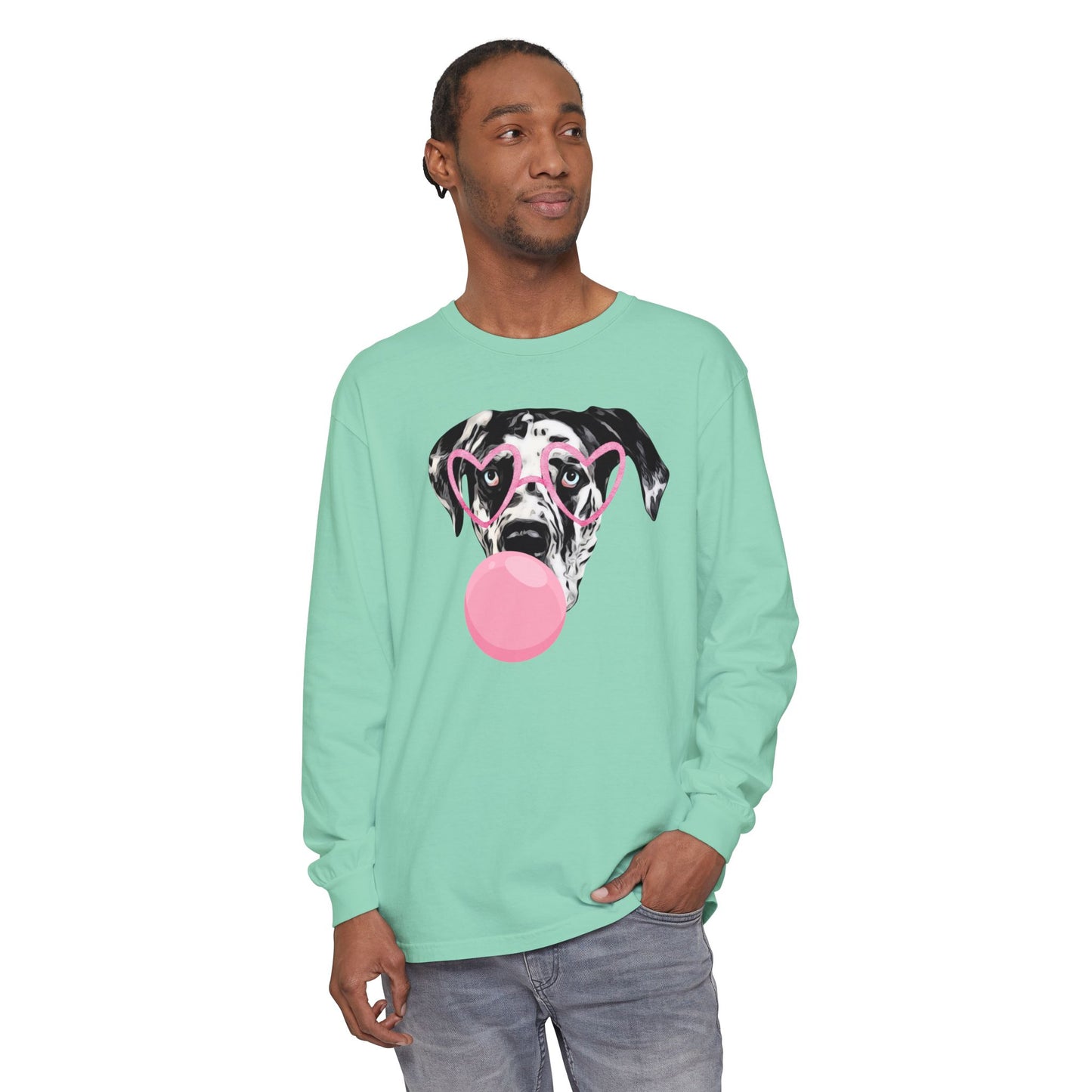 Bubblegum Rocco Comfort Colors Long Sleeve T-Shirt