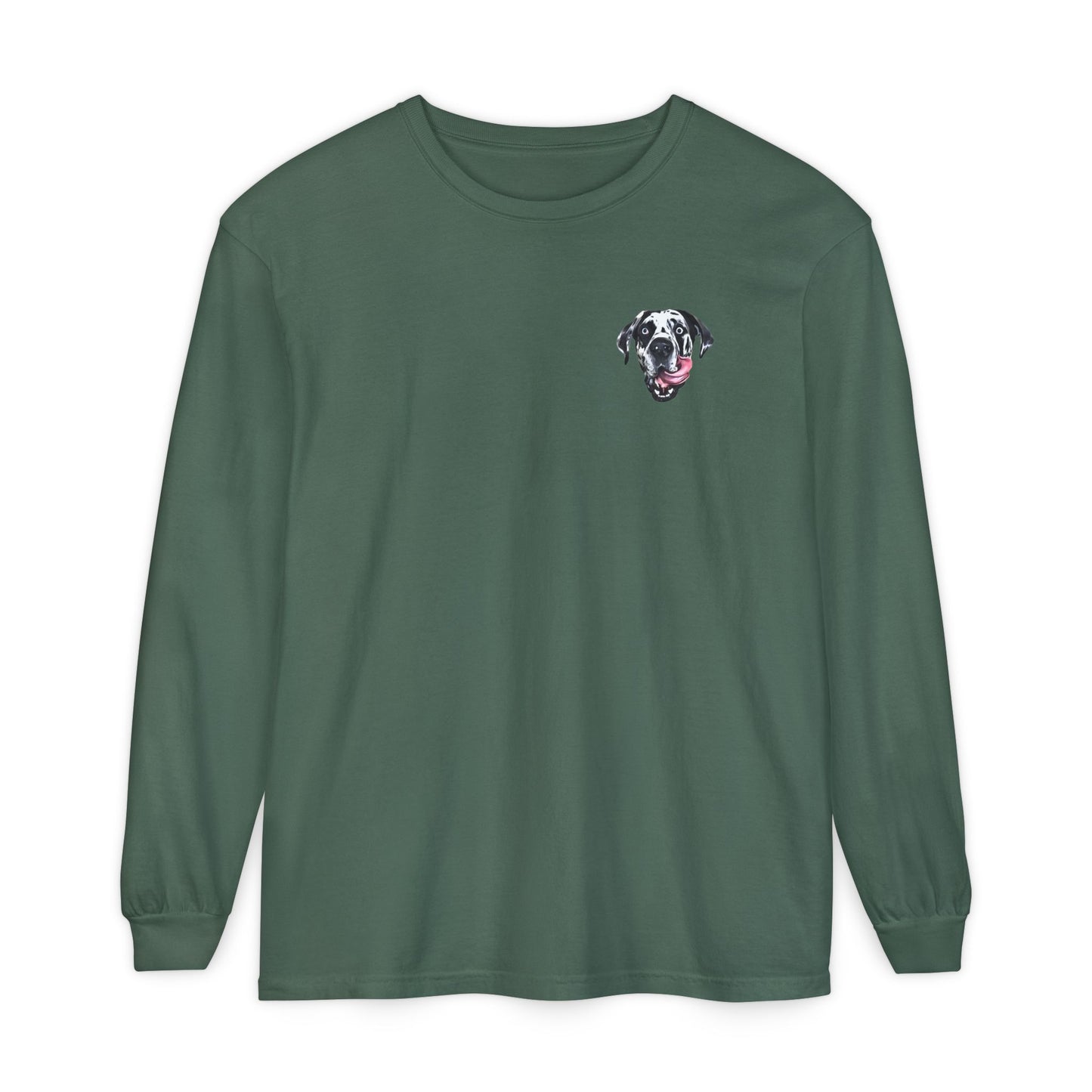 Rocco Head Comfort Colors Long Sleeve T-Shirt