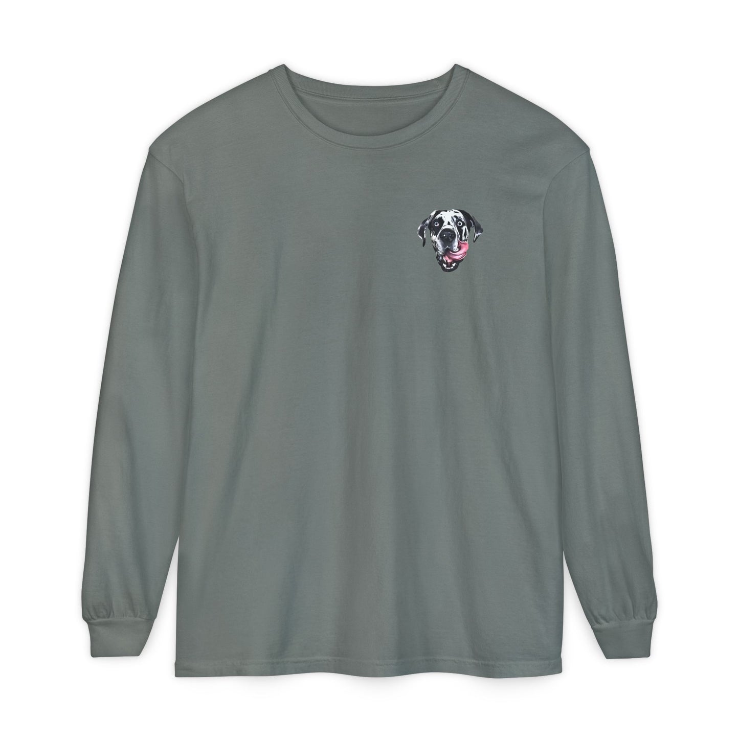 Rocco Head Comfort Colors Long Sleeve T-Shirt