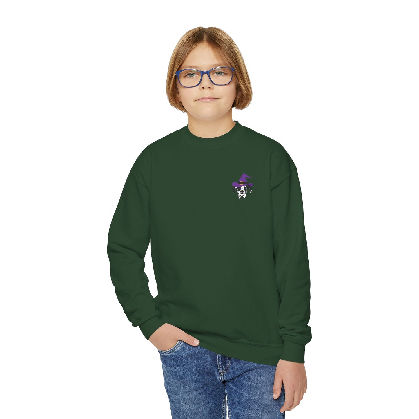 Witch Rocco Youth Crewneck Sweatshirt