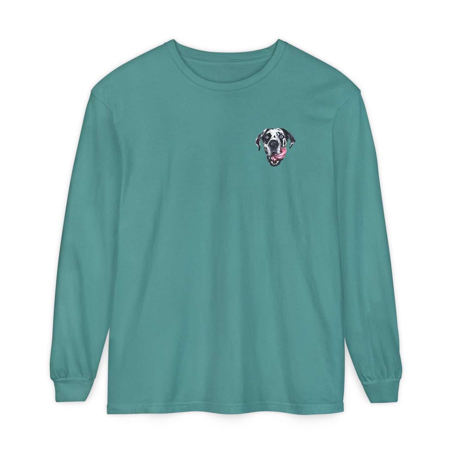 Rocco Head Comfort Colors Long Sleeve T-Shirt