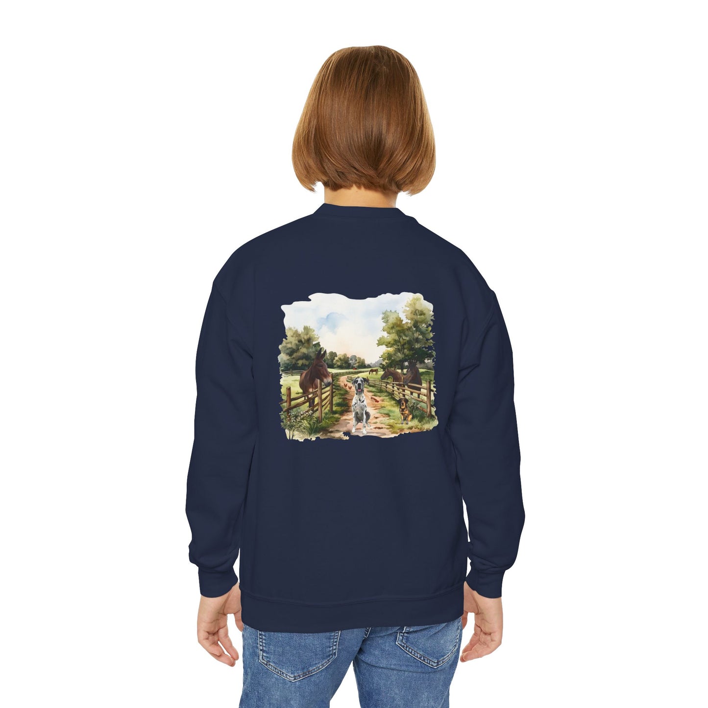 Rocco and Fam Youth Crewneck Sweatshirt