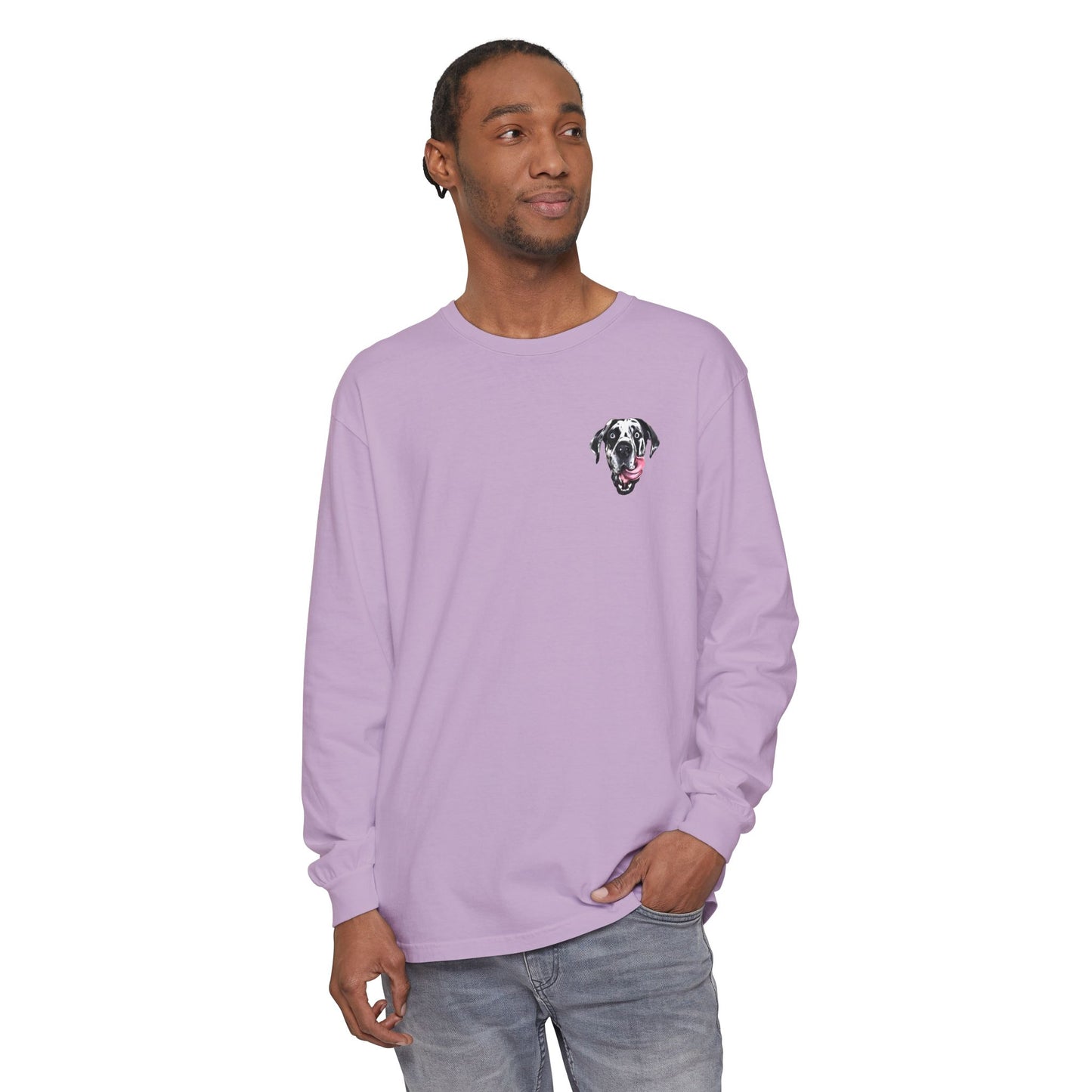 Rocco Head Comfort Colors Long Sleeve T-Shirt