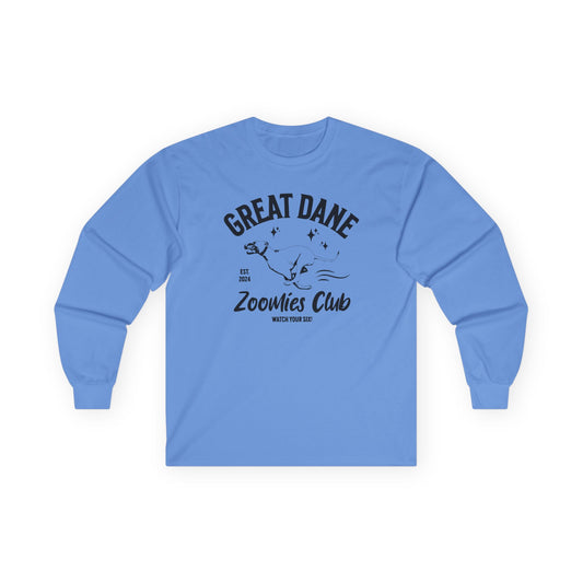 Zoomies Club Cotton Long Sleeve Tee