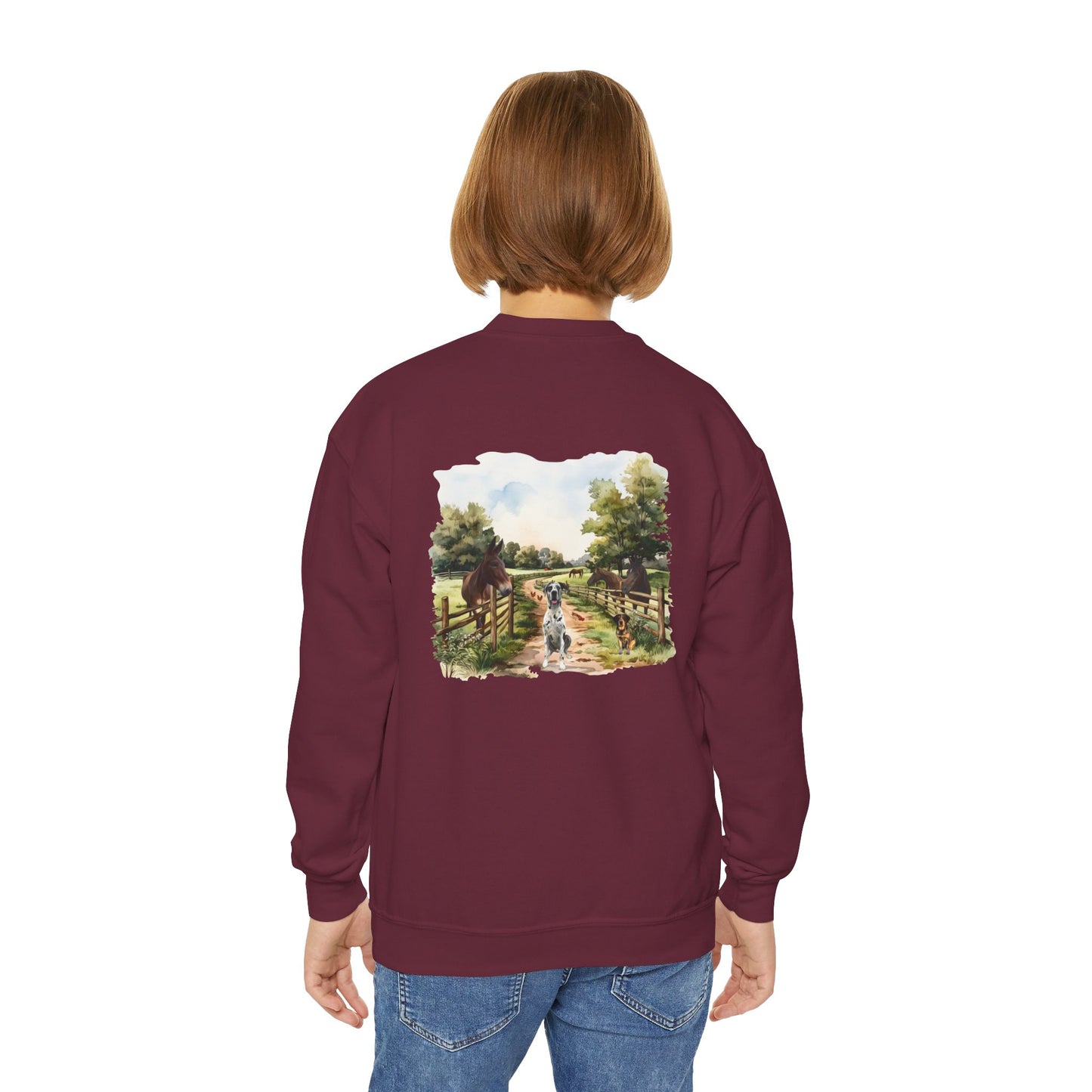 Rocco and Fam Youth Crewneck Sweatshirt