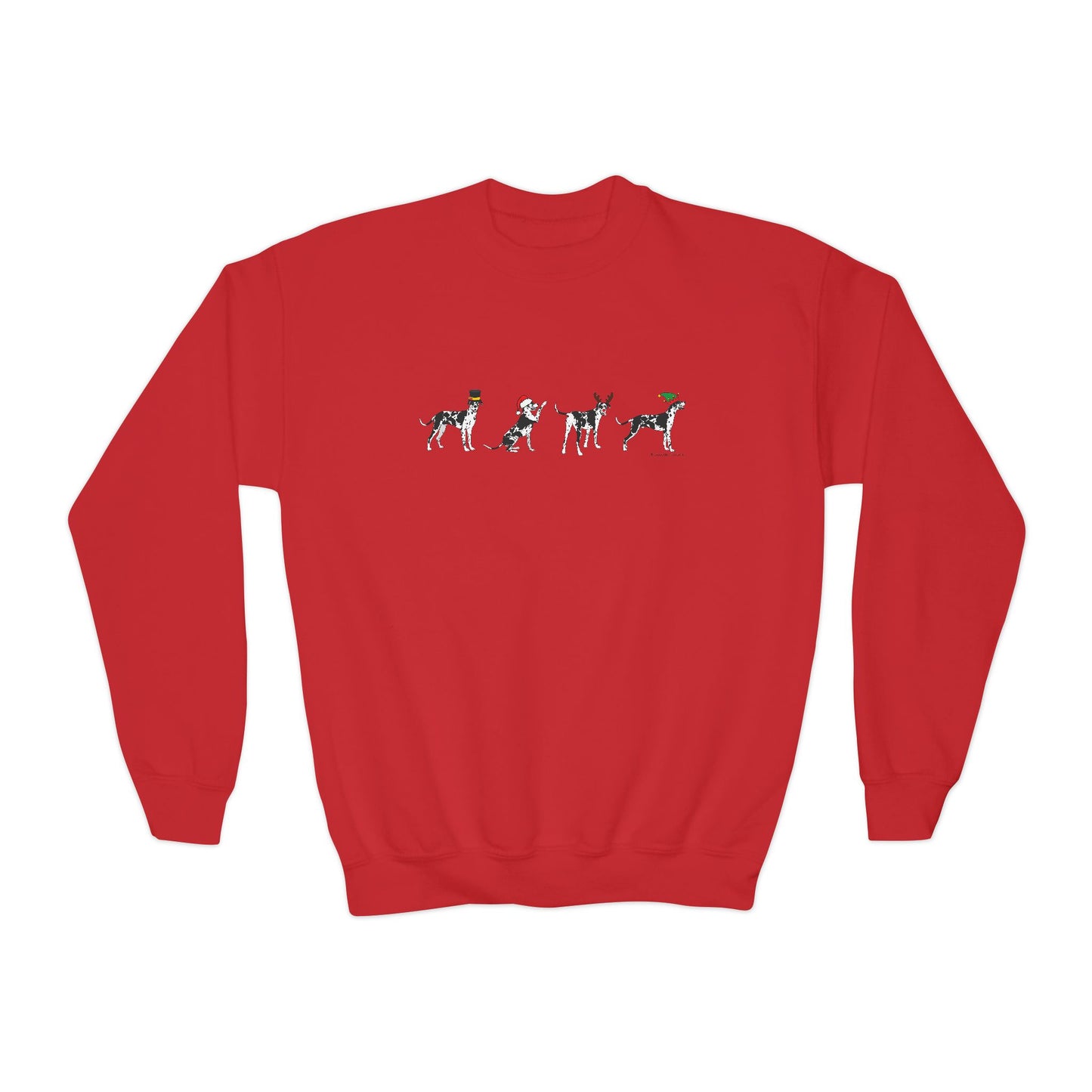 Christmas Rocco Youth Crewneck Sweatshirt