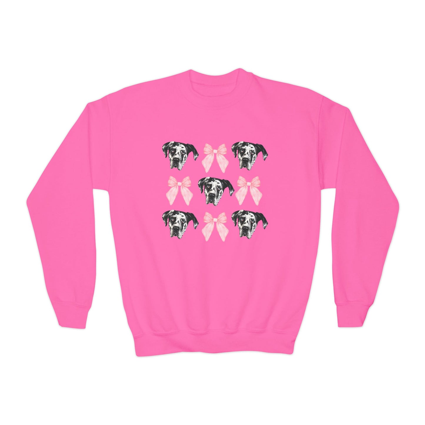 Rocco Bows Youth Crewneck Sweatshirt