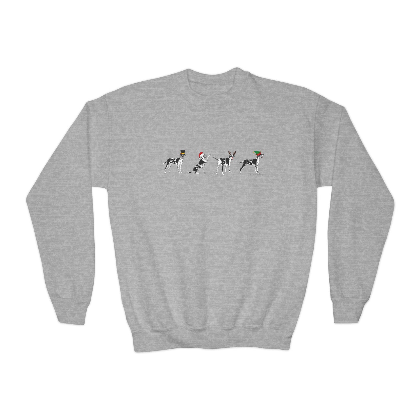 Christmas Rocco Youth Crewneck Sweatshirt