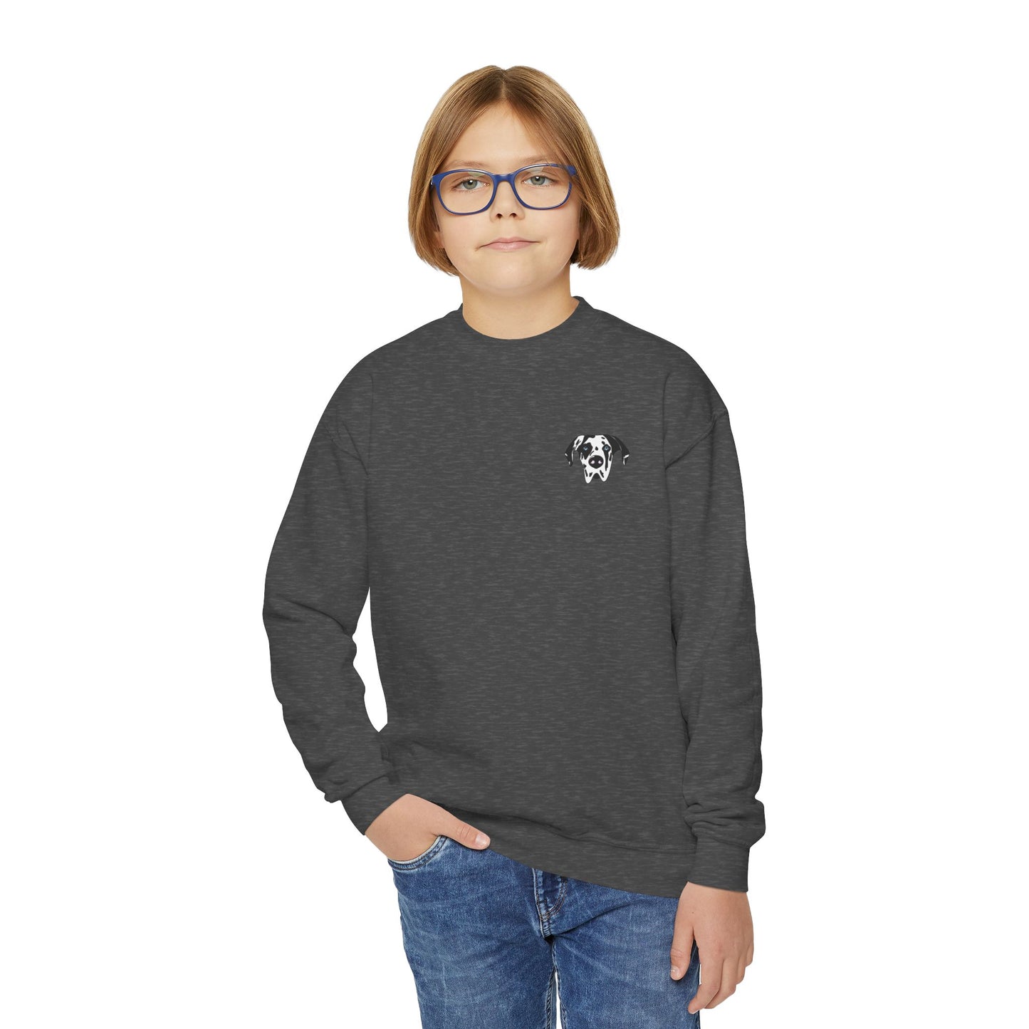 Rocco Head Youth Crewneck Sweatshirt